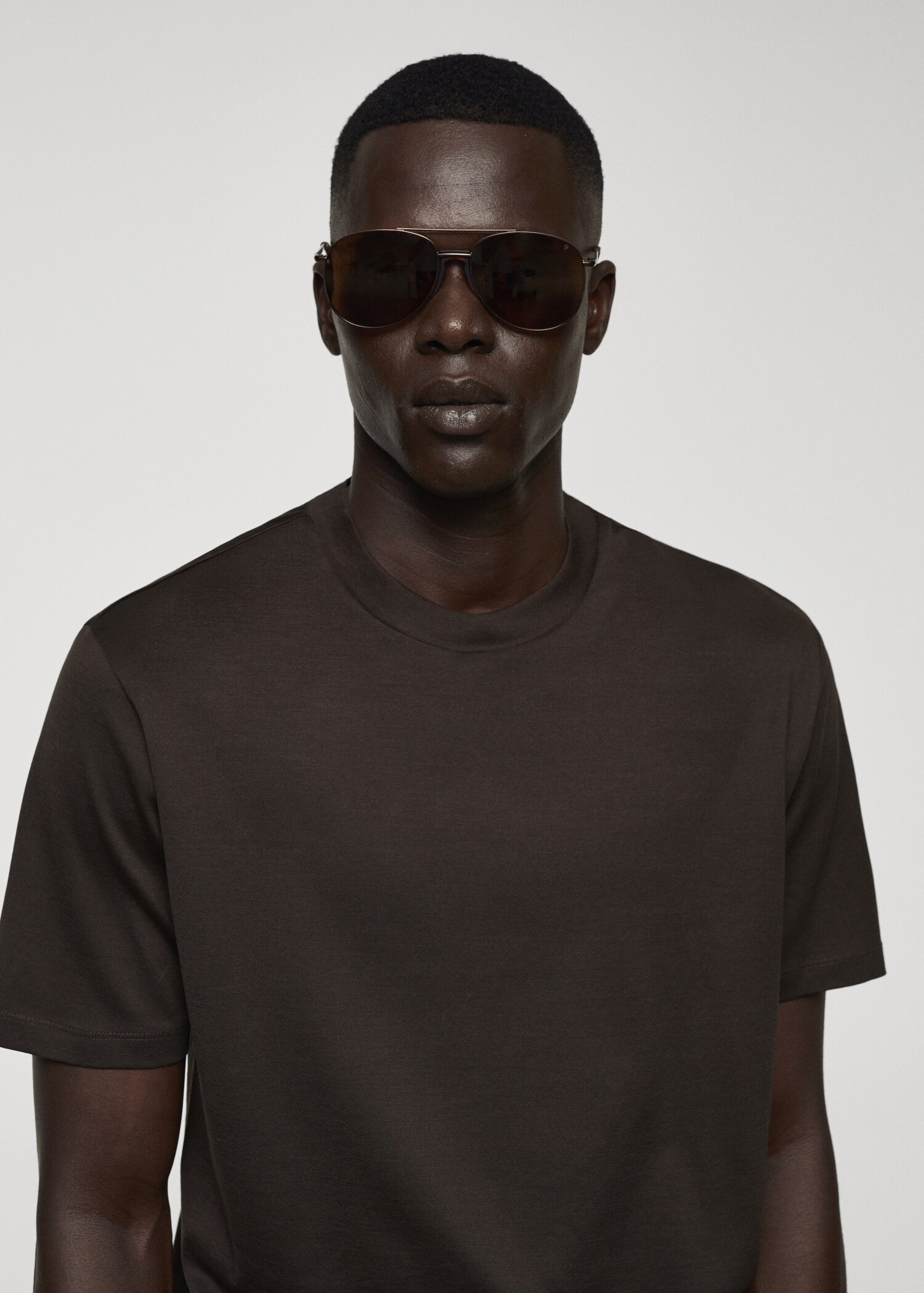 T-shirt slim-fit mercerisé - Détail de l'article 1