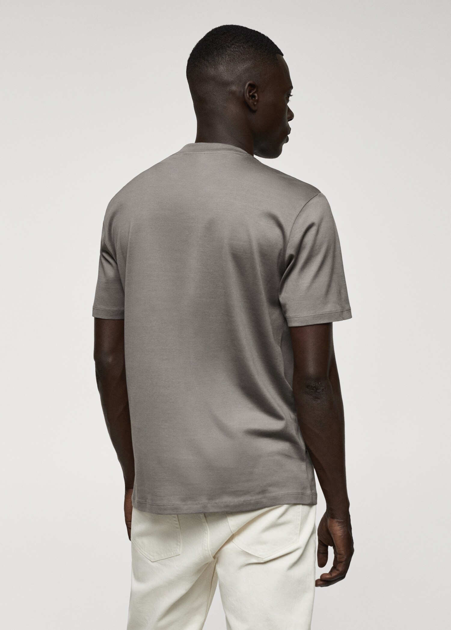 T-shirt slim-fit mercerisé - Verso de l’article