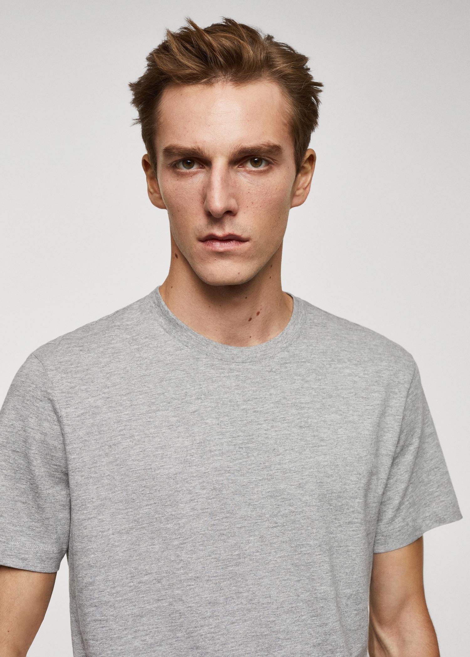 Basic cotton stretch T-shirt - Details of the article 1