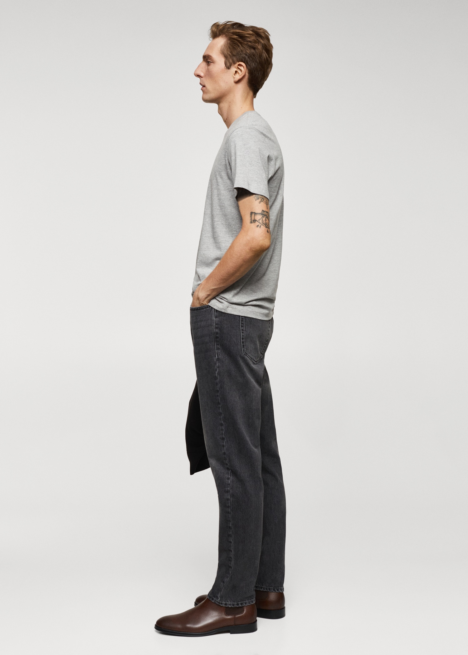 Basic cotton stretch T-shirt - Details of the article 2