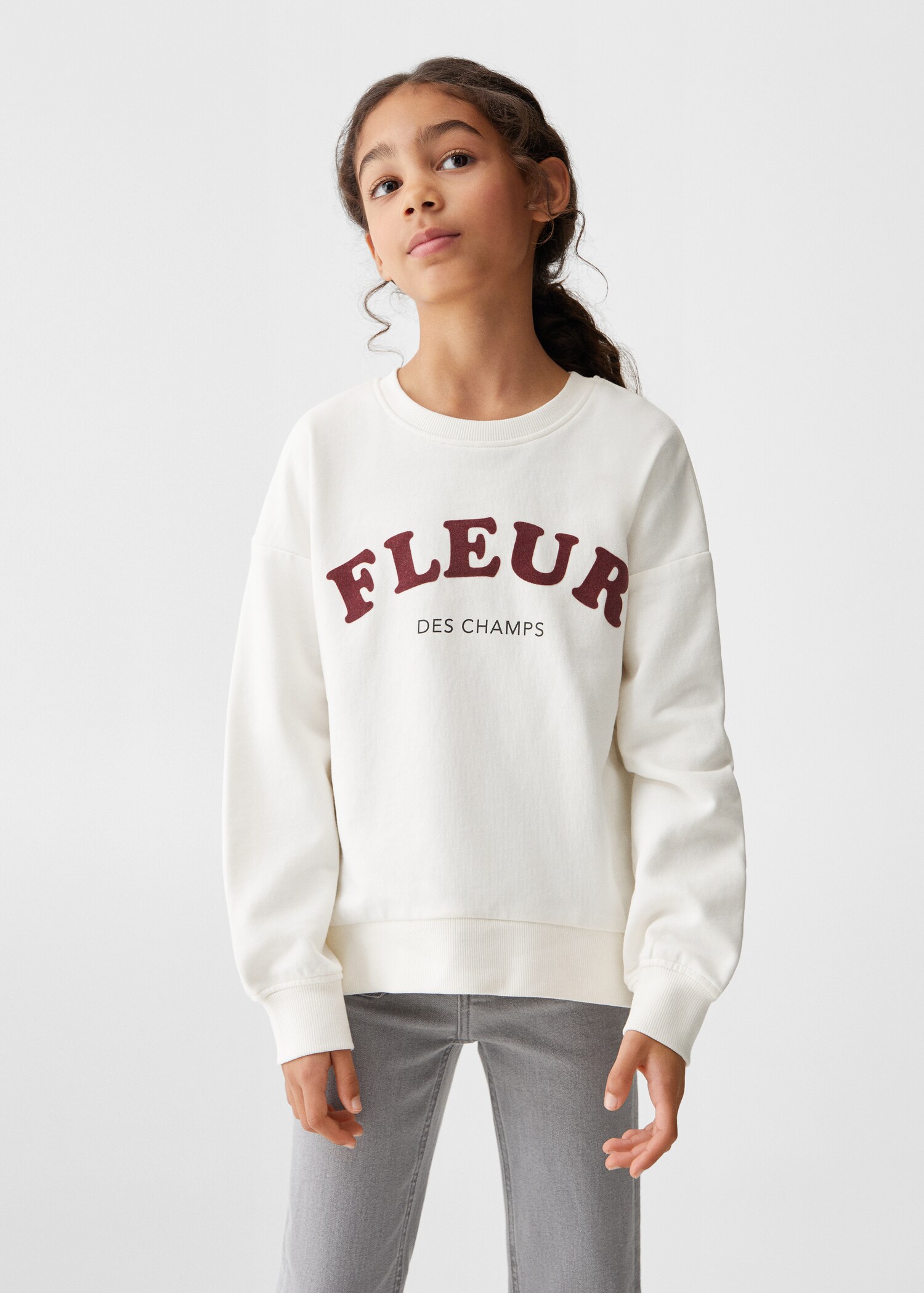 Sweatshirt mensagem algodão - Plano médio