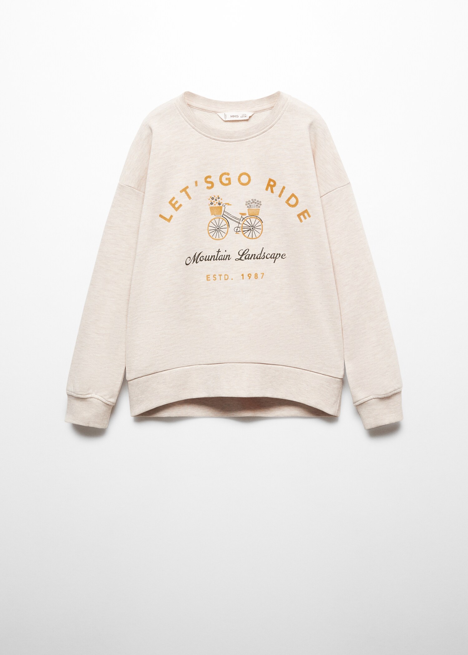 Sweat-shirt message coton - Article sans modèle