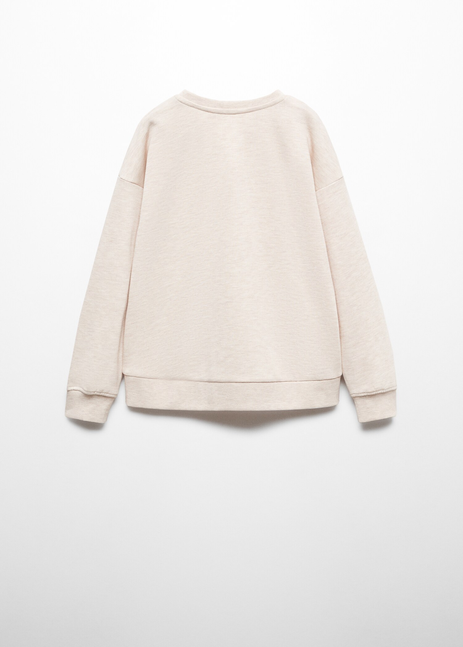 Sweat-shirt message coton - Verso de l’article