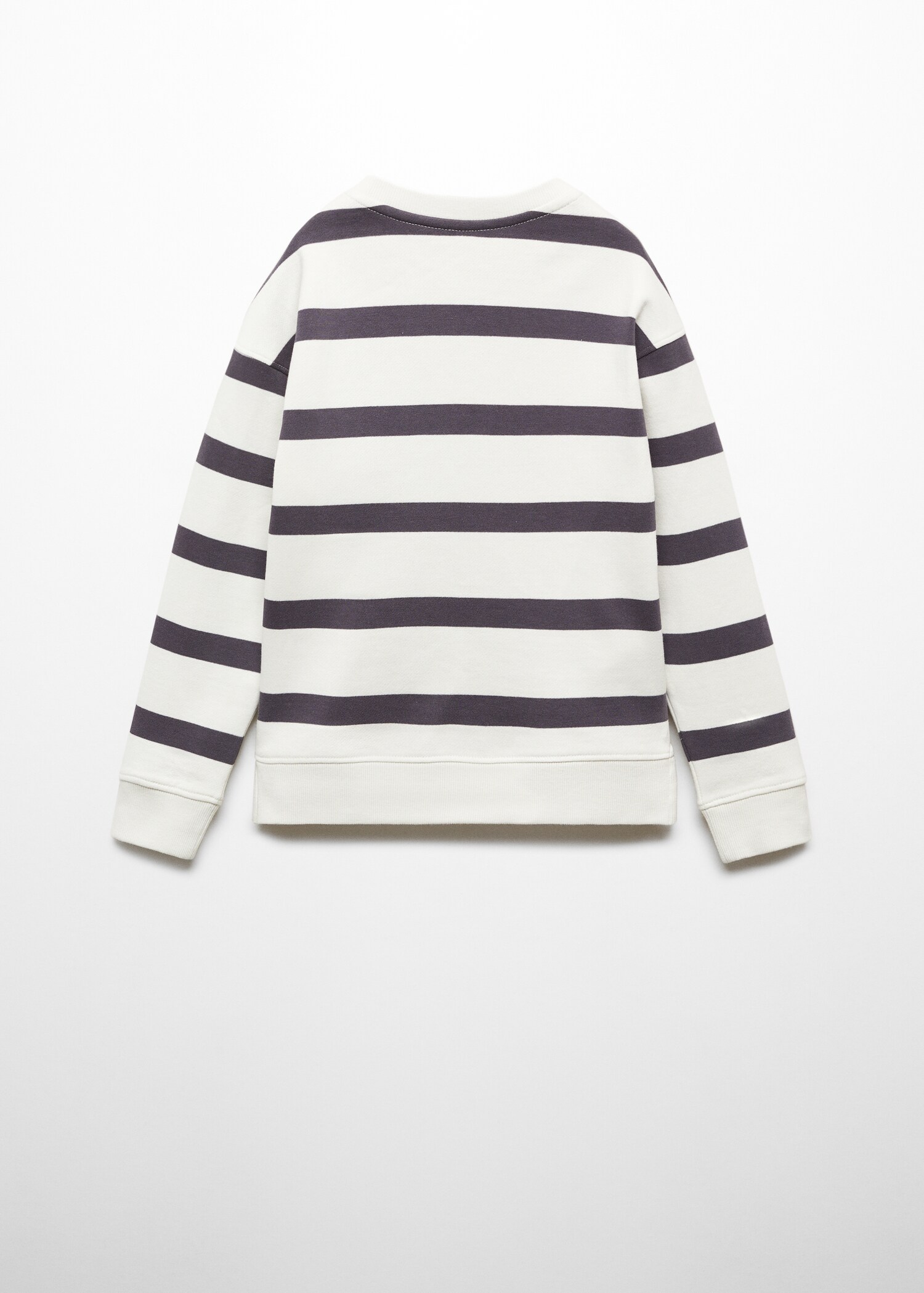 Striped print sweatshirt - Reverse of the article