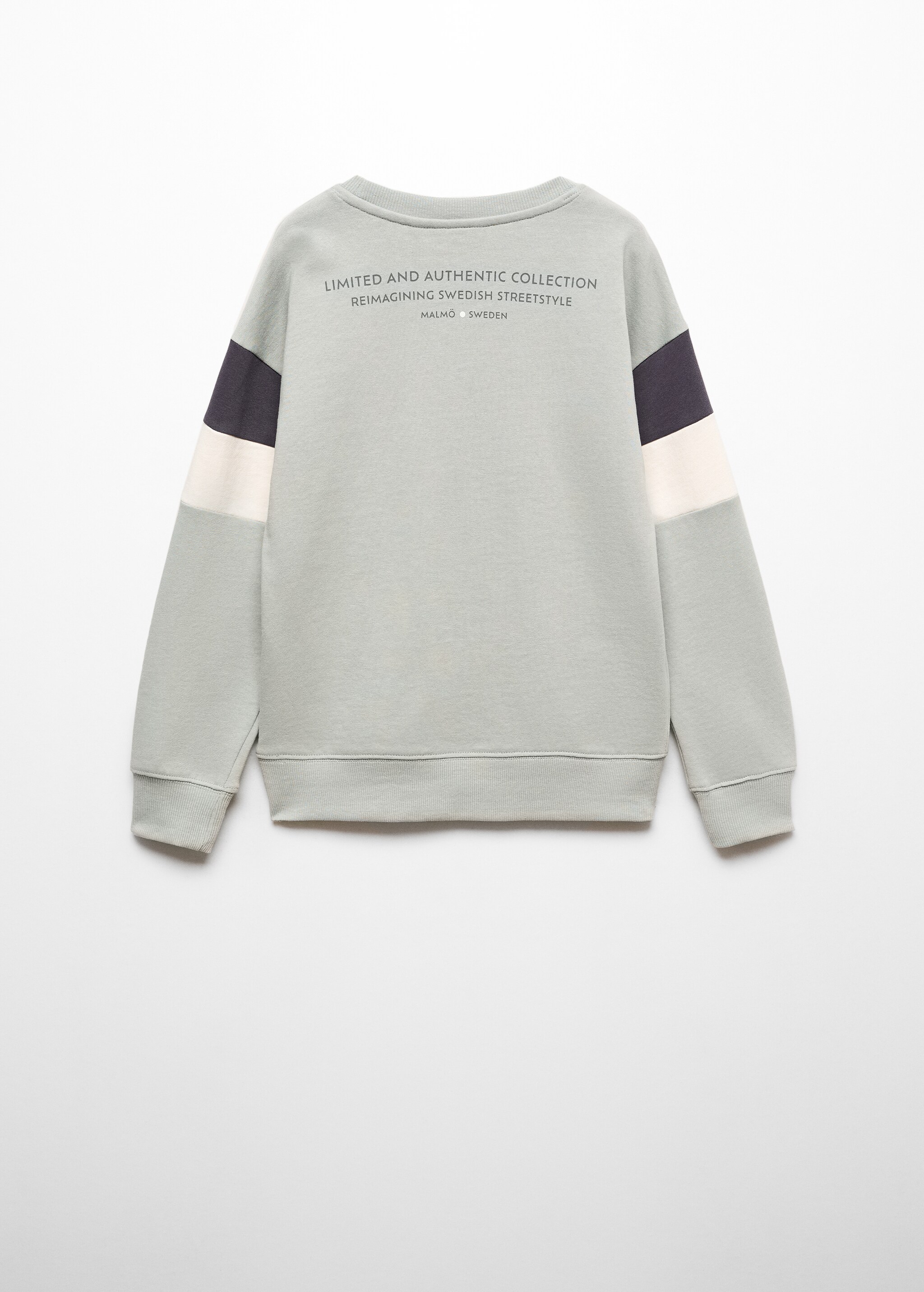 Printed cotton sweatshirt - Reverse of the article