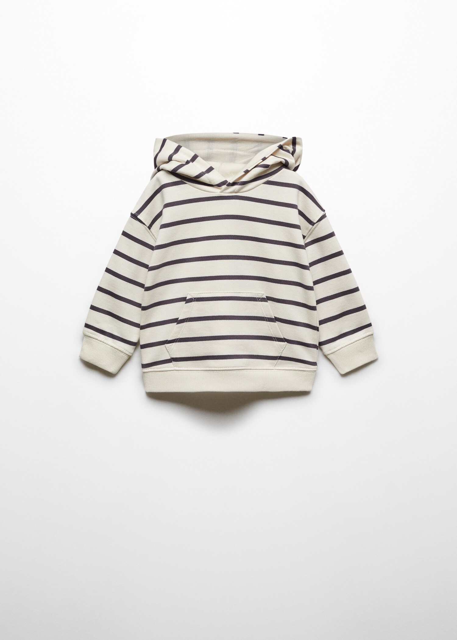 Striped cotton-blend sweatshirt - Article without model