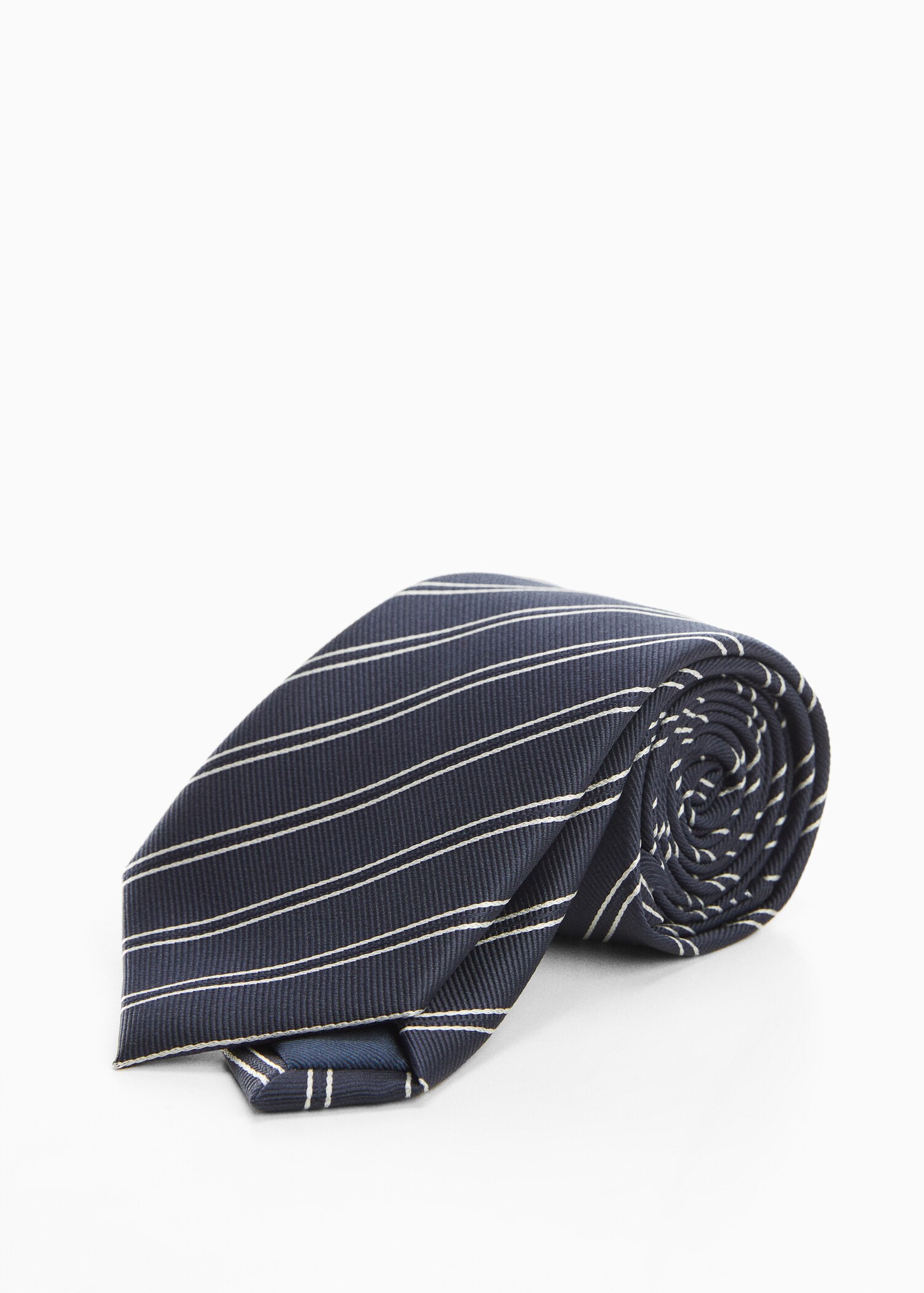 Stain-resistant striped tie - Medium plane