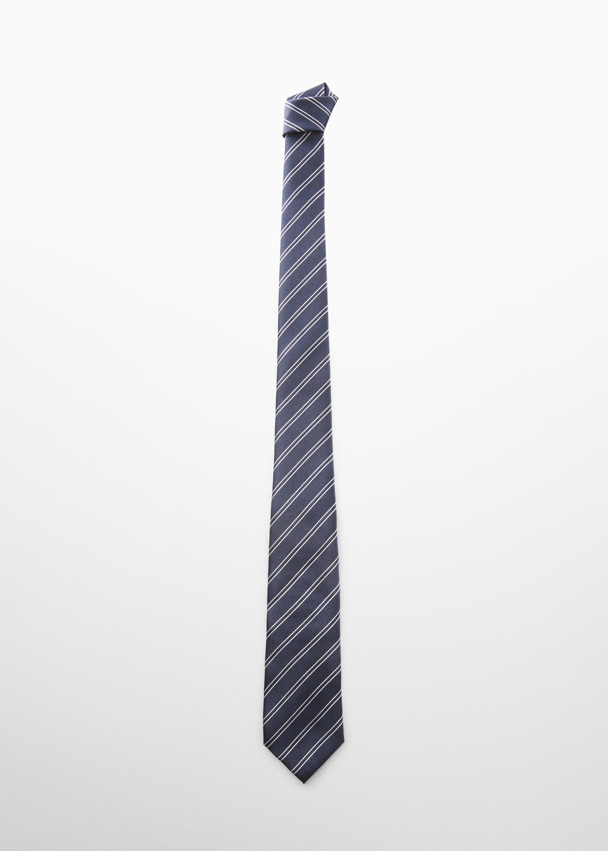 Stain-resistant striped tie - Artykuł bez modela/modelki