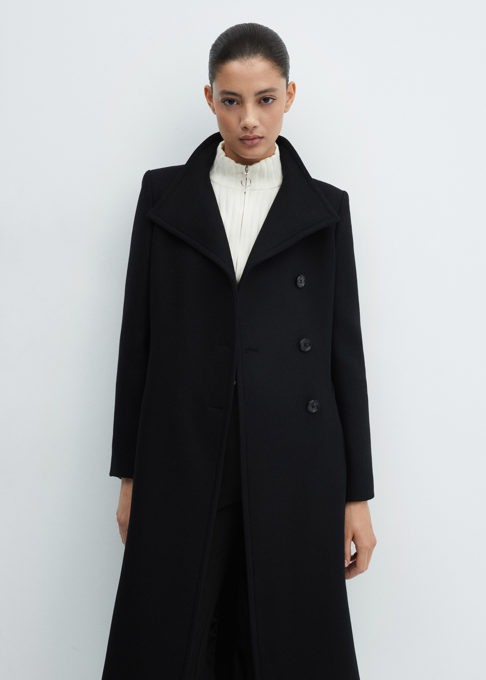 Manteco wool coat with belt