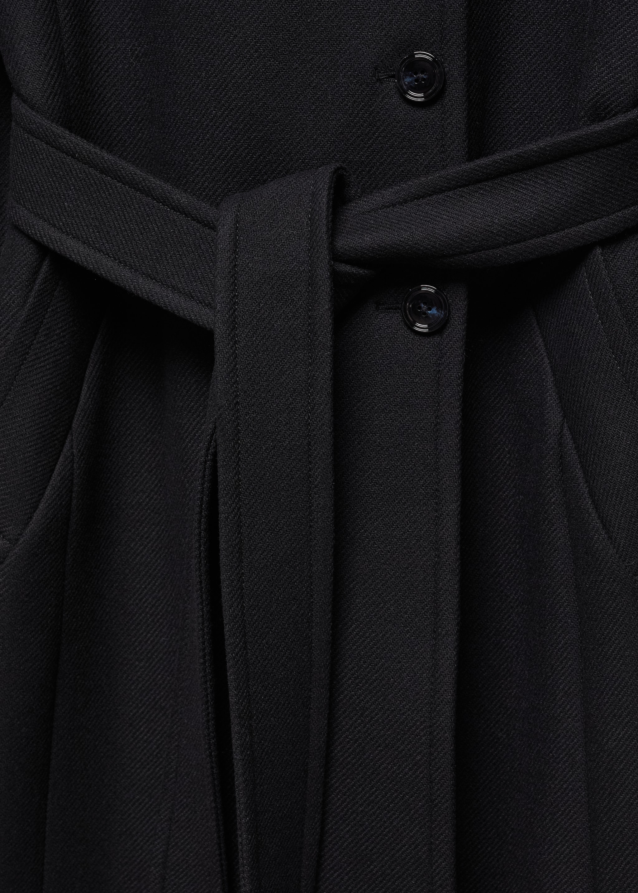 Belted Manteco wool coat - Details of the article 8