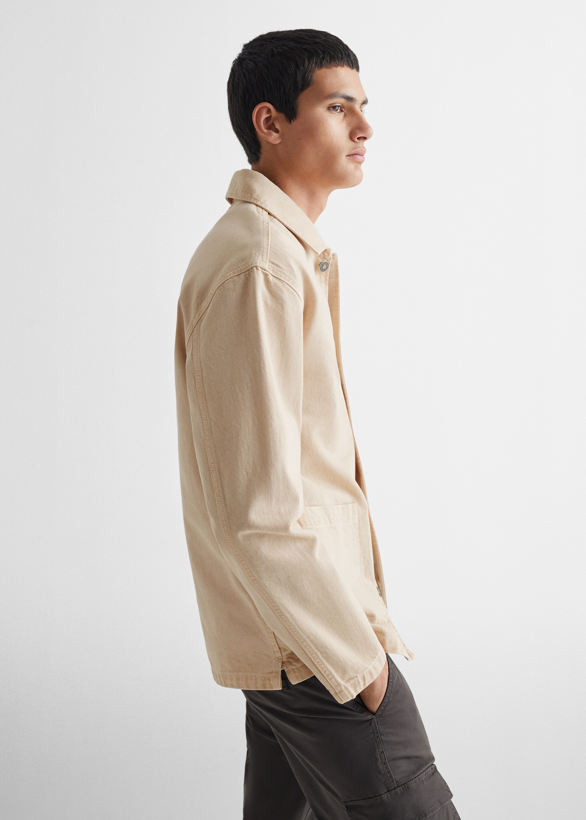 Chest-pocket overshirt - Details of the article 2