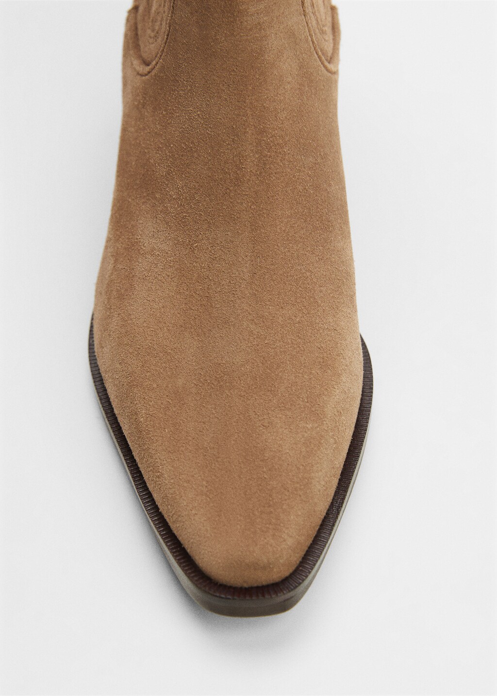 Leather cowboy ankle boots mango outlet