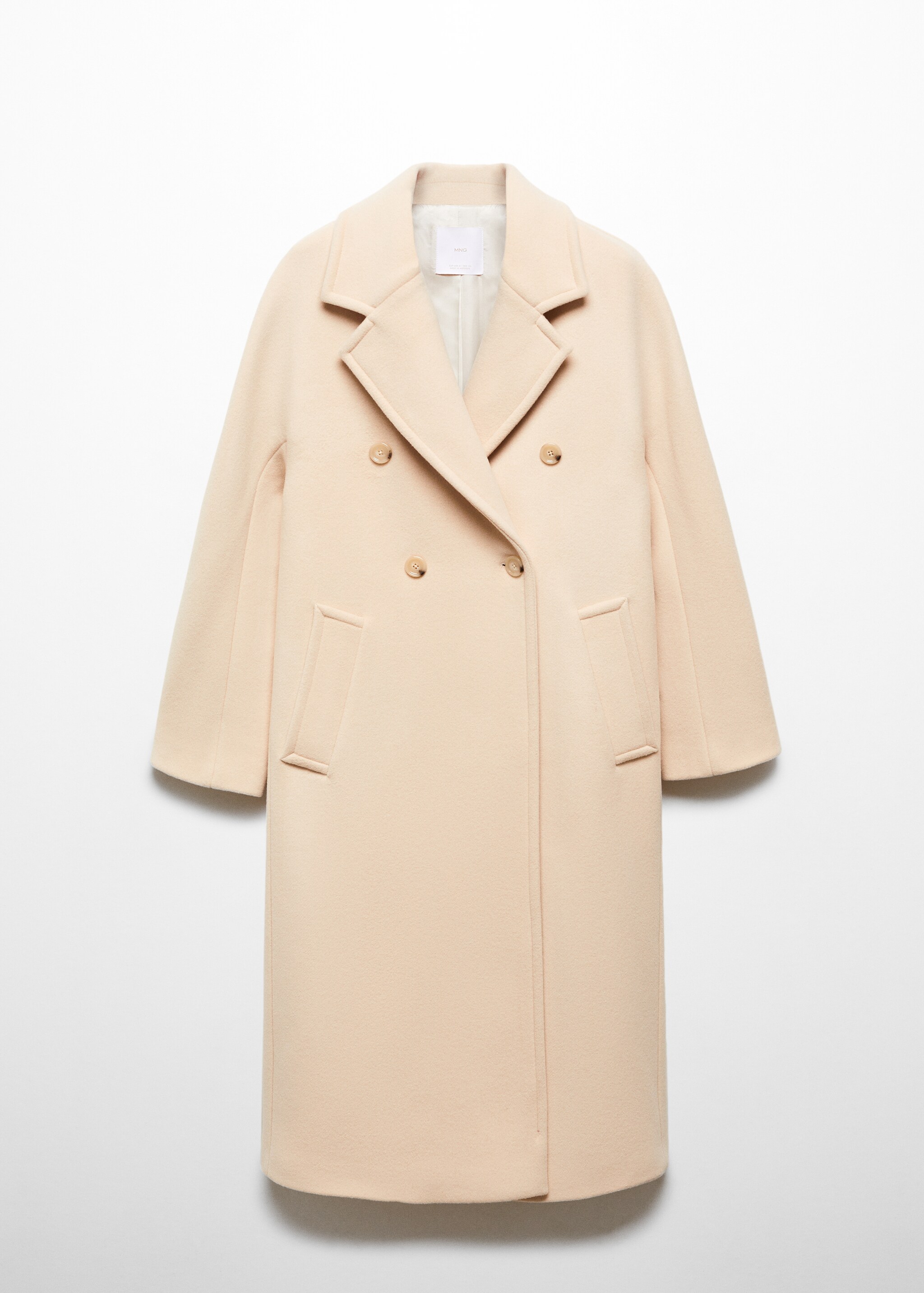 Lapel Manteco wool coat - Article without model
