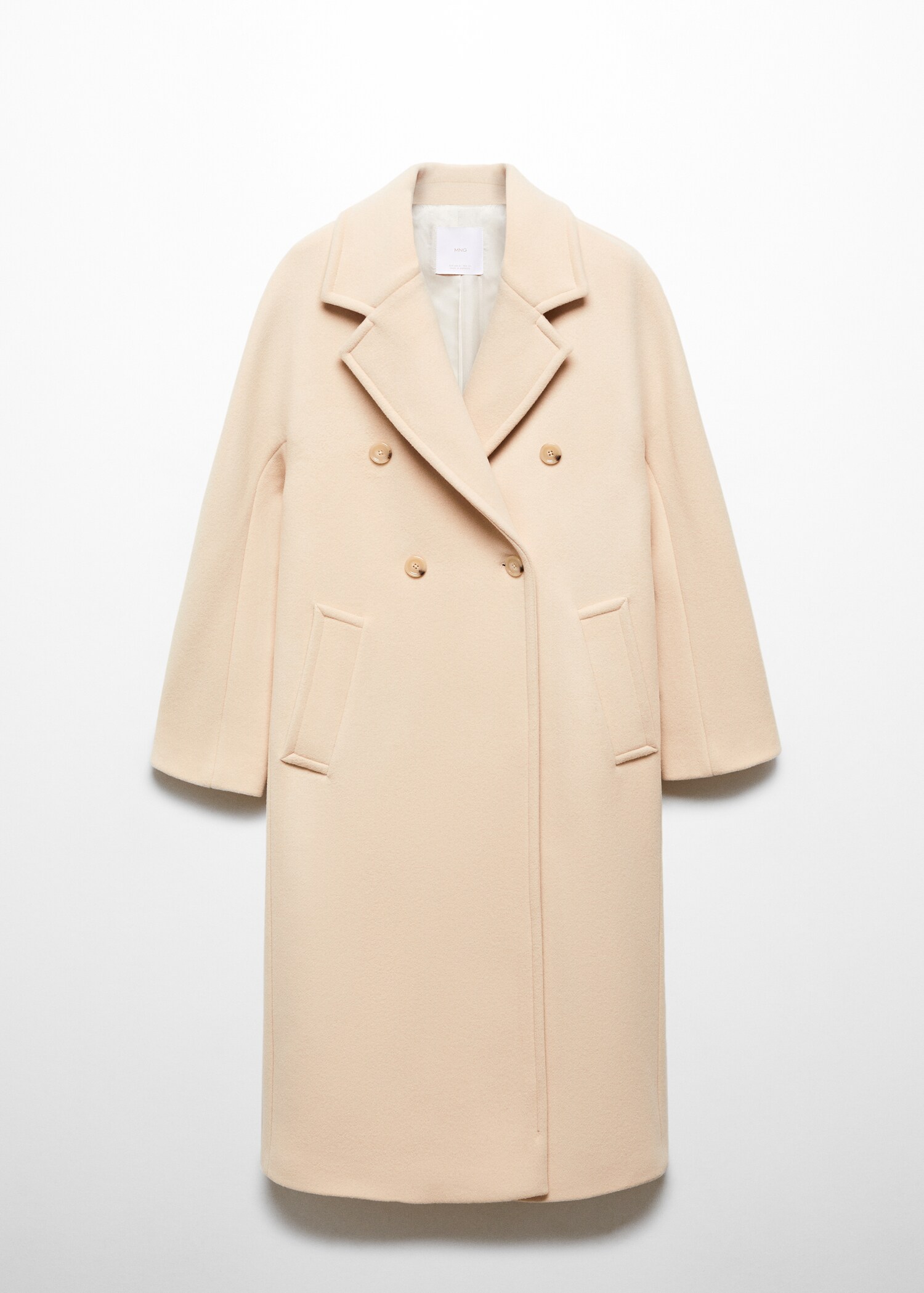 Lapel Manteco wool coat - Article without model