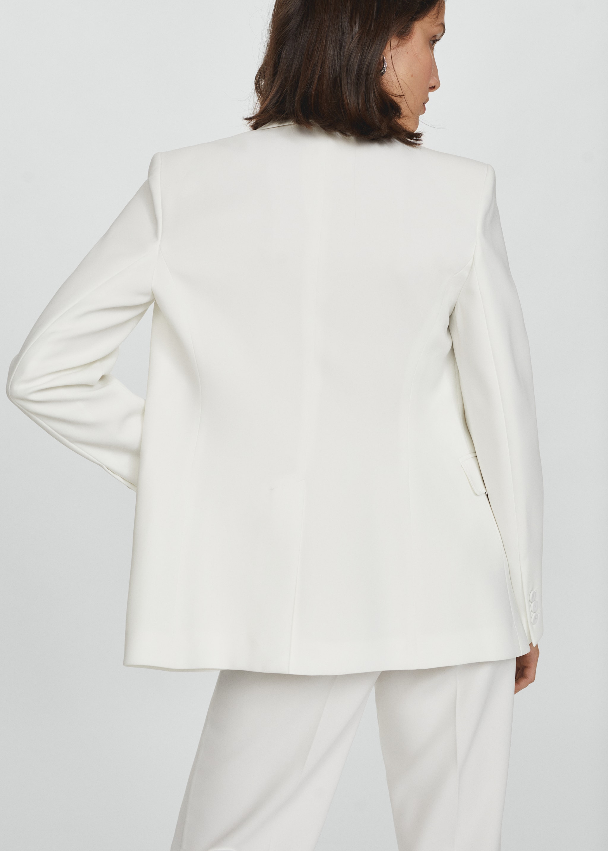 Straight-fit suit blazer - Reverse of the article
