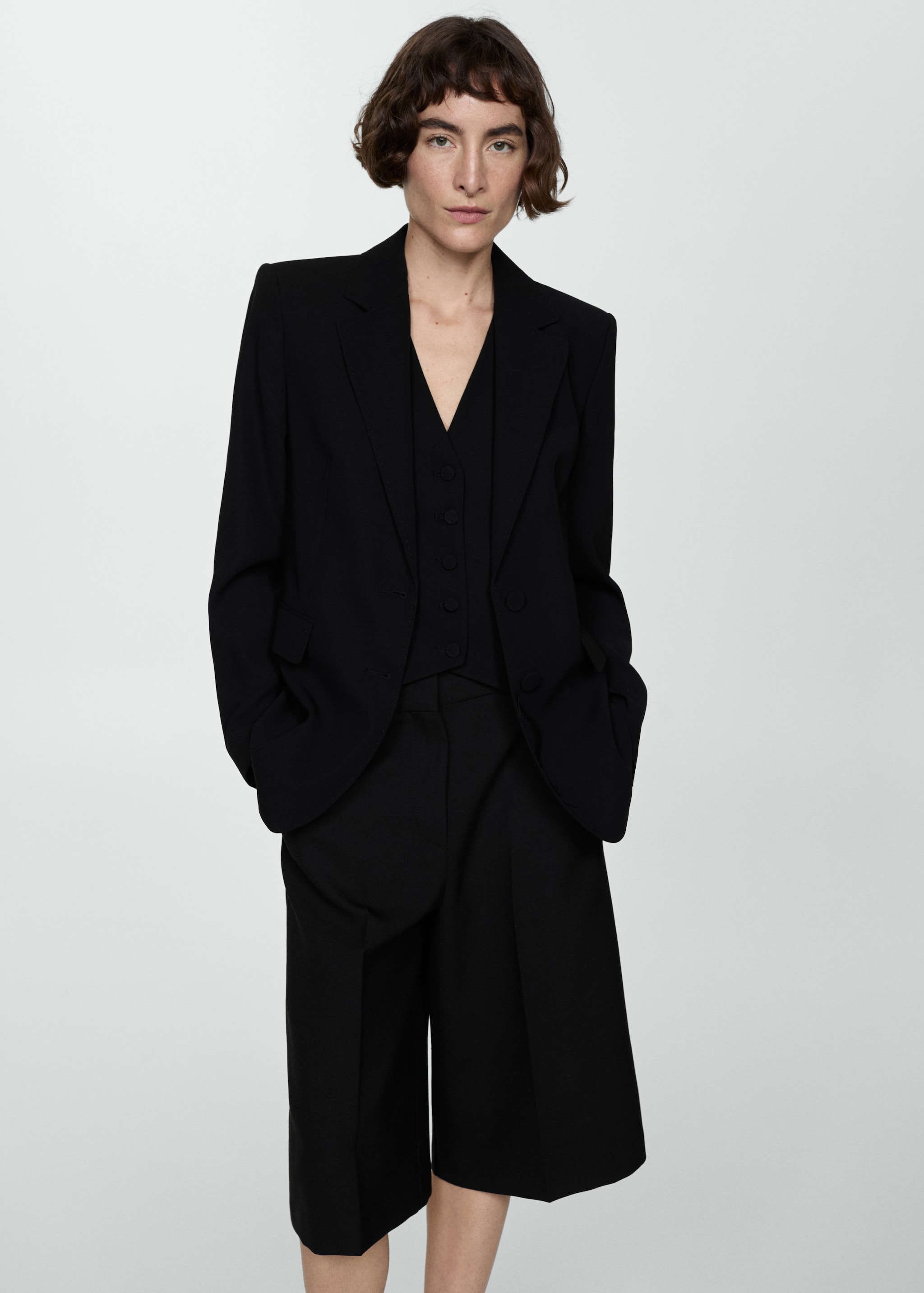 Straight-fit suit jacket Women MANGO South Korea