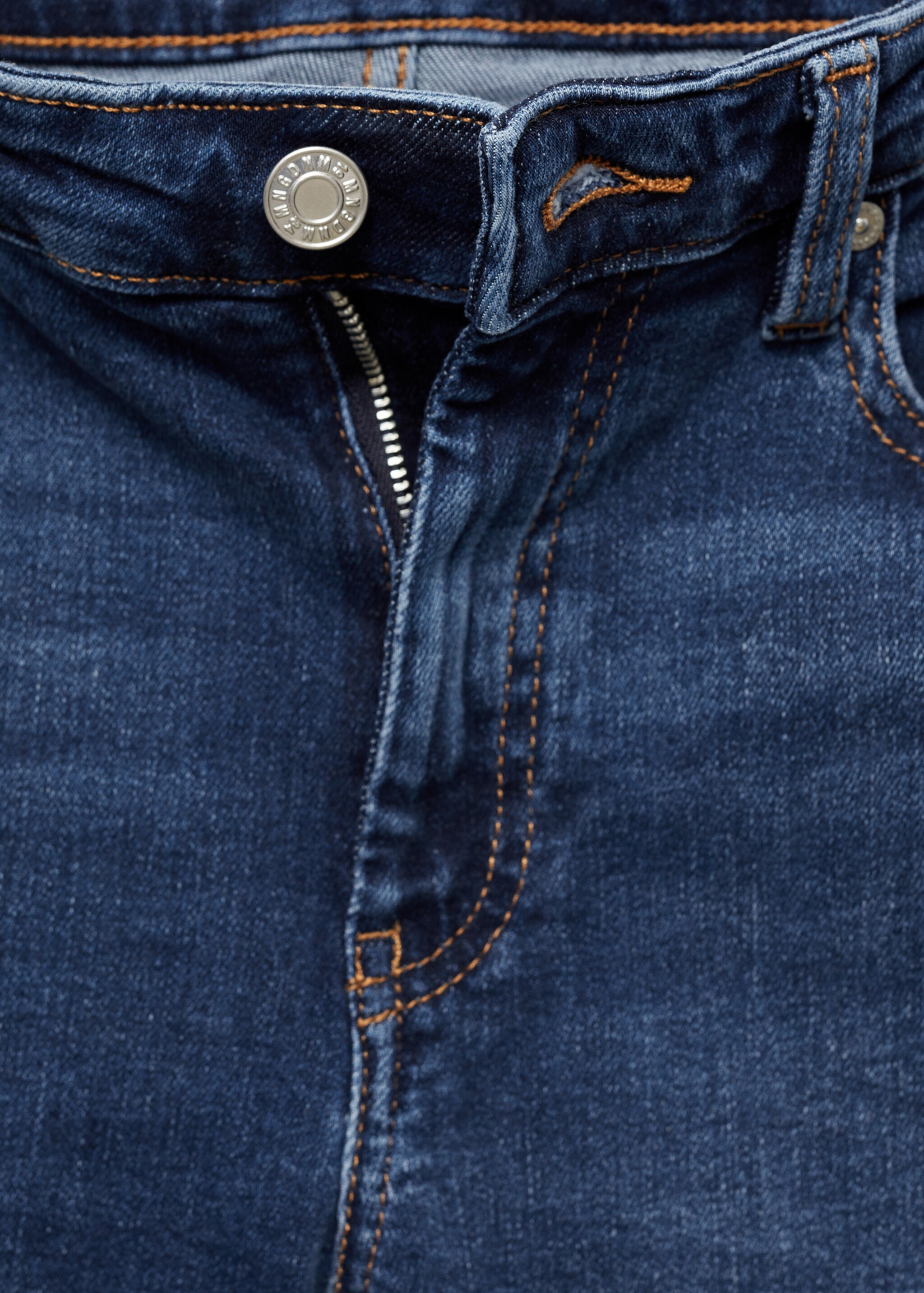 Capri slim-fit jeans - Details of the article 8, Dark Blue. Ref: 67041015-00.