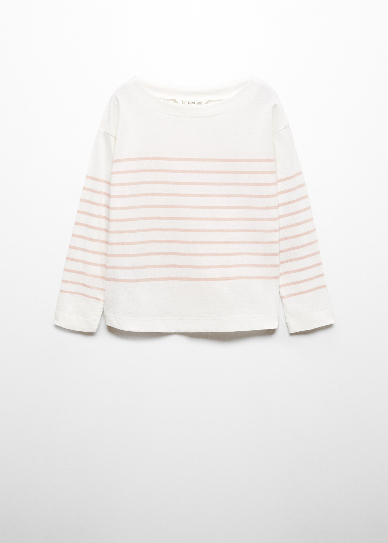 Gestreept T-shirt met lange mouwen - Artikel zonder model