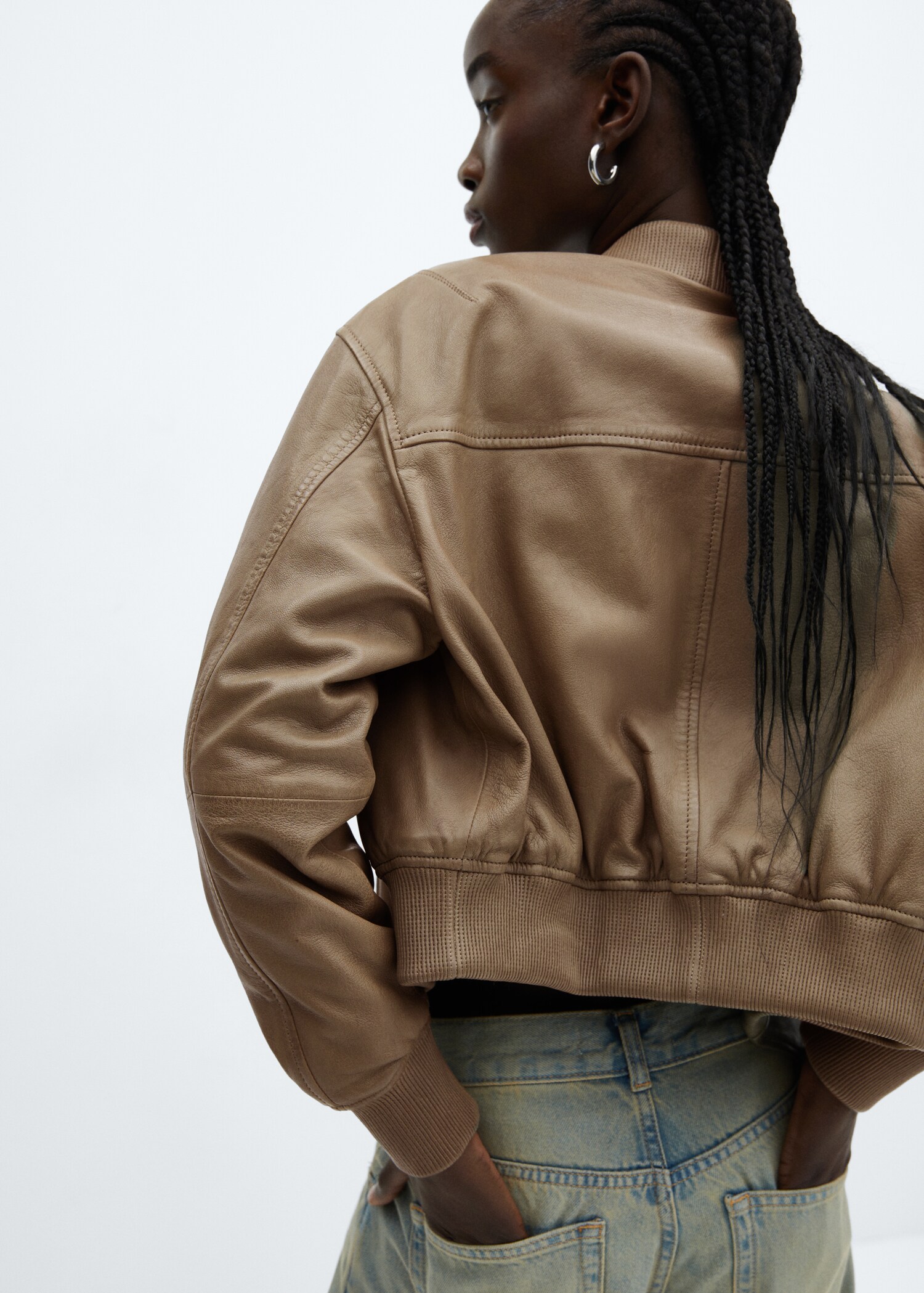 Blouson bomber cuir - Détail de l'article 6