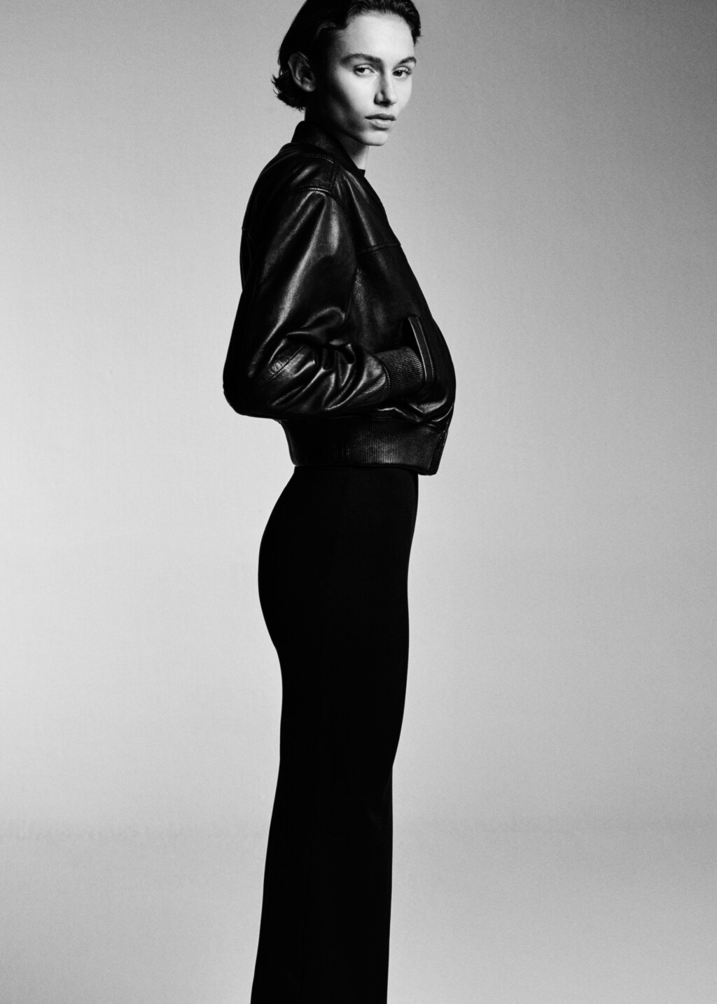 Leather bomber jacket - Women | MANGO Japan Leather bomber jacket - Women | MANGO Japan