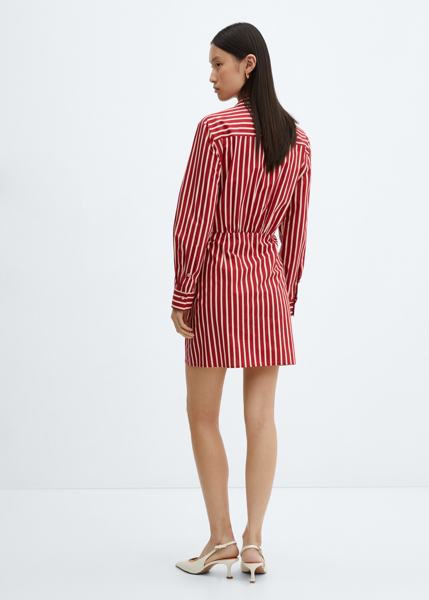 Striped wrap dress - Versi terbalik dari barang
