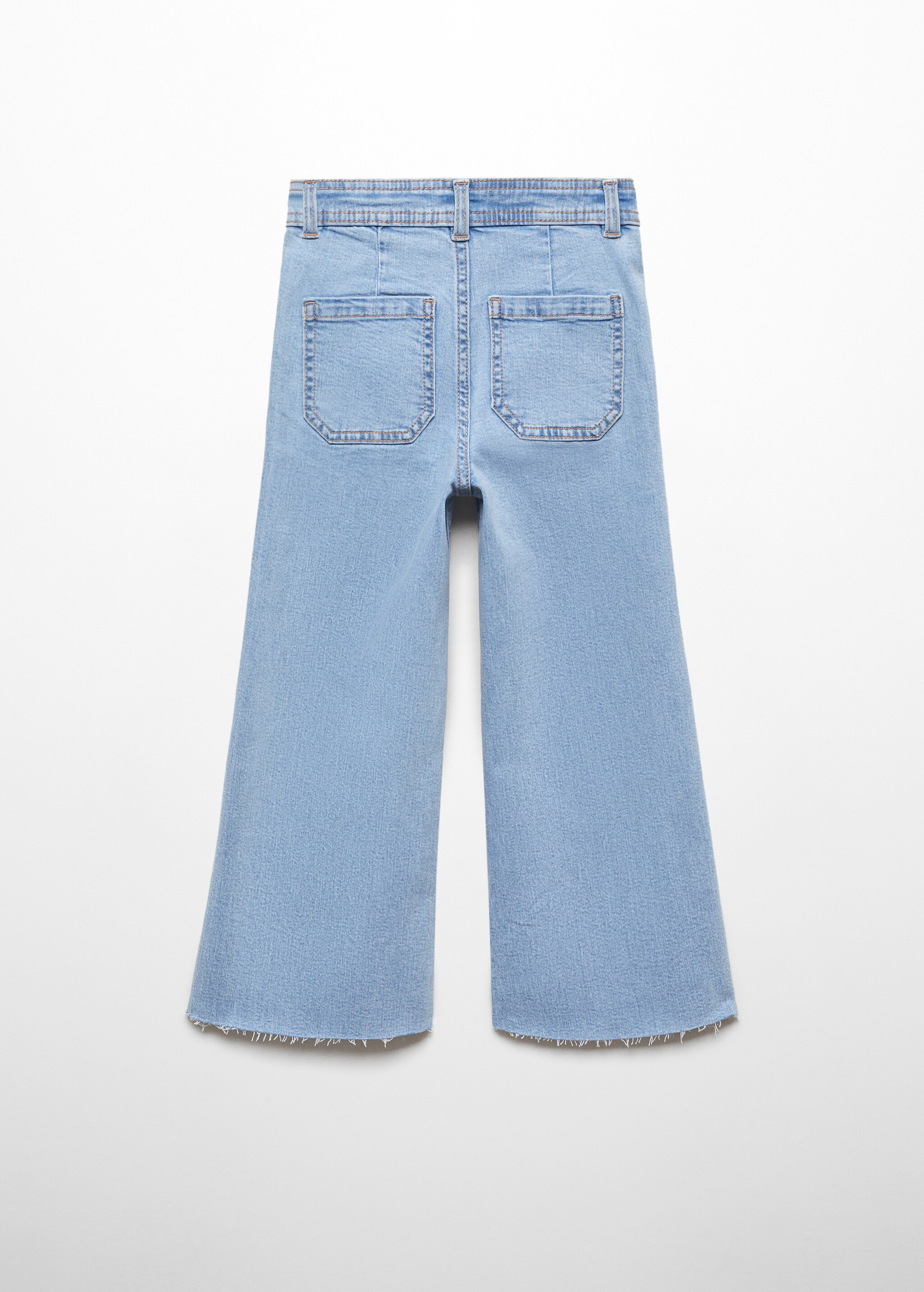 Culotte-Jeans mit hohem Bund - Rückseite des Artikels