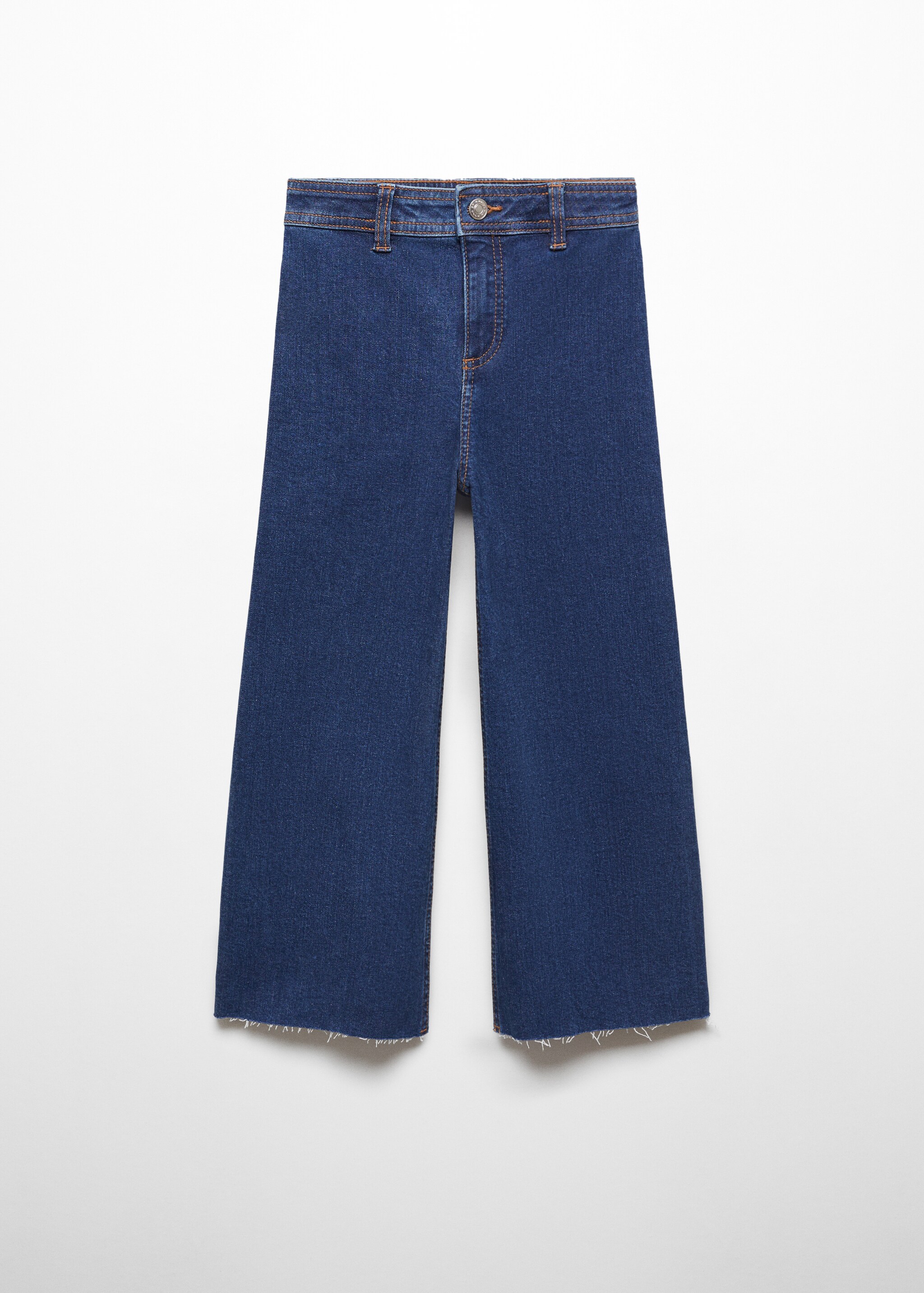 Jeans culotte de cintura alta - Artigo sem modelo