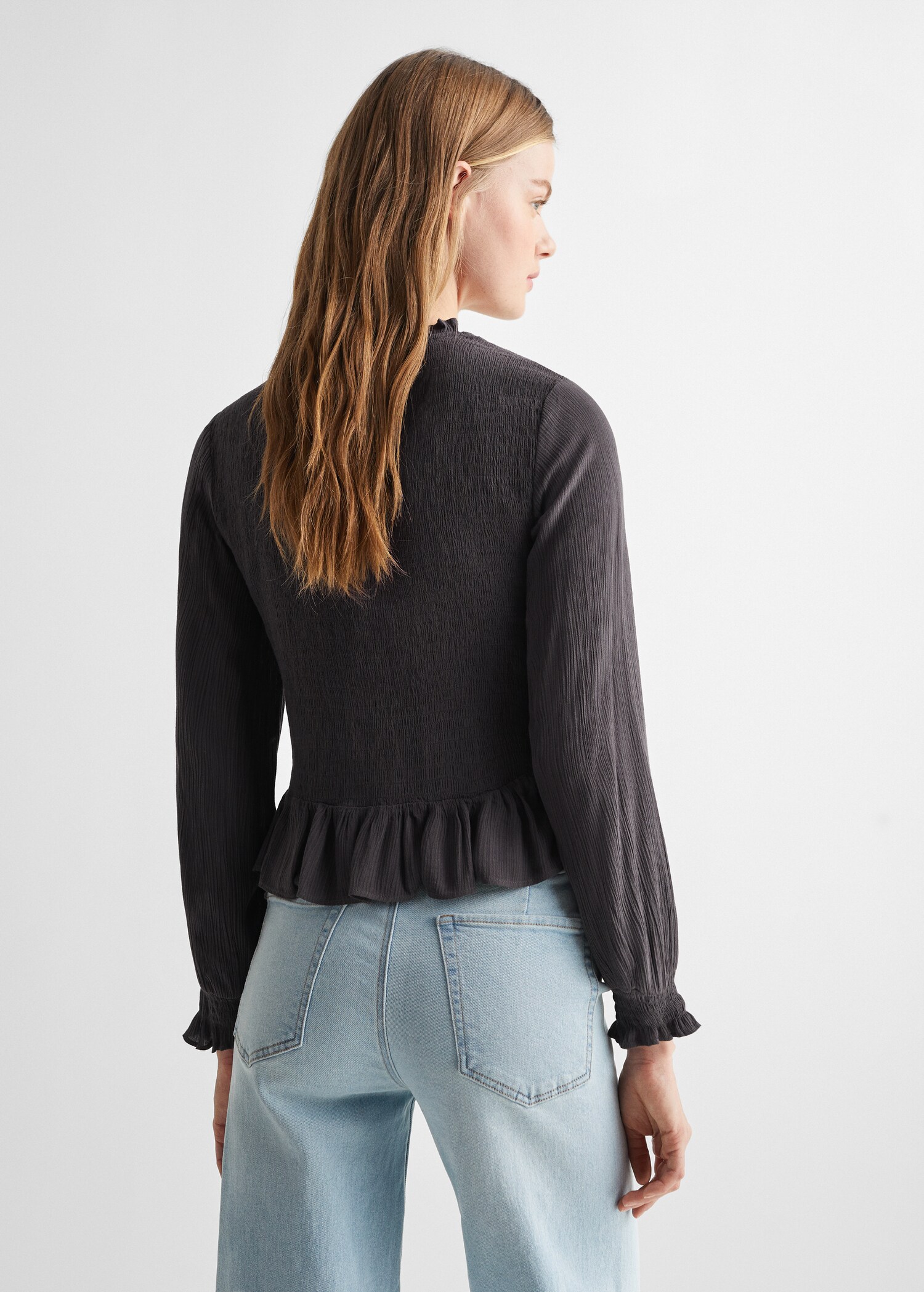 Ruched flowing blouse - Reverse of the article