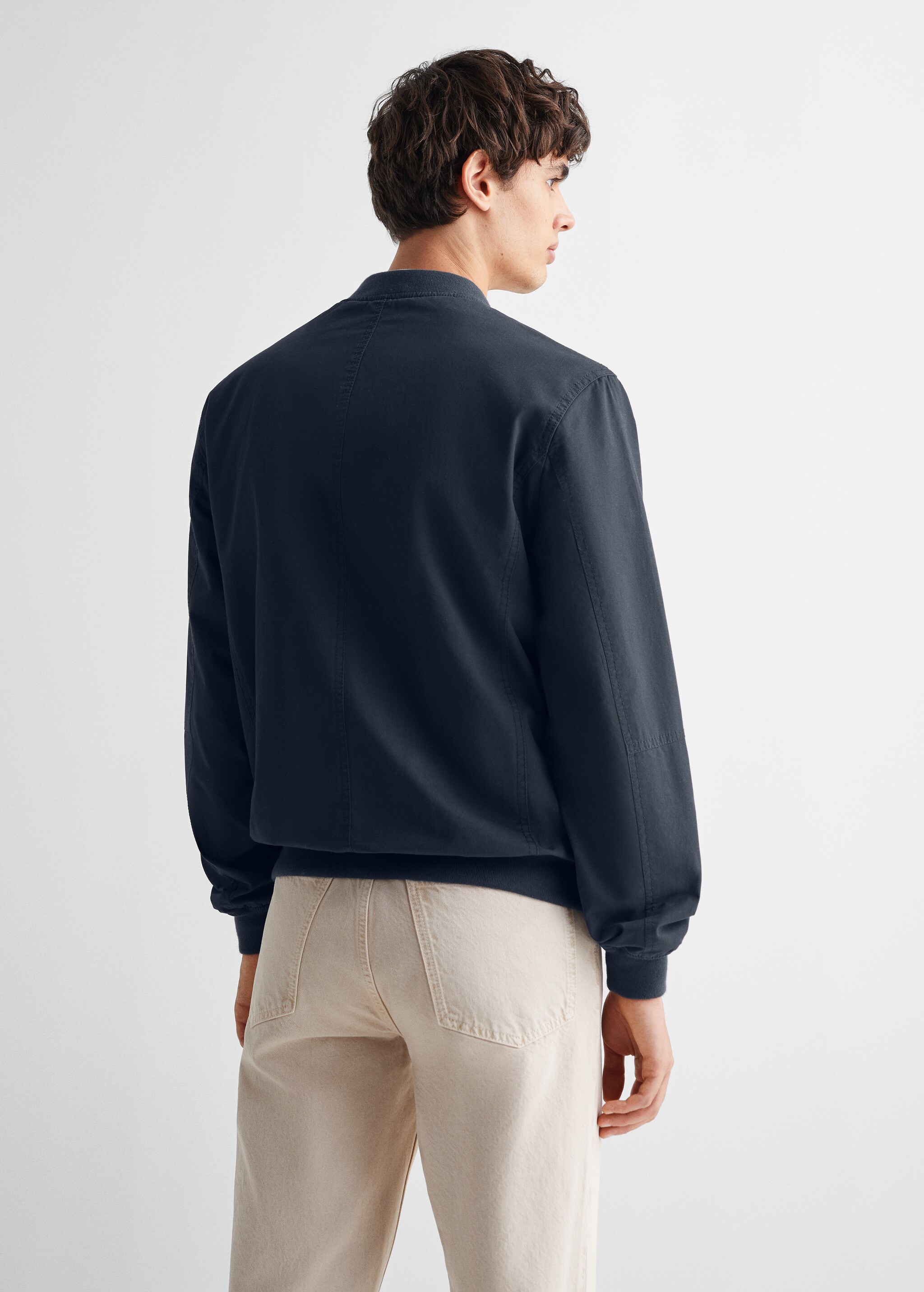 Cotton bomber jacket - Reverse of the article