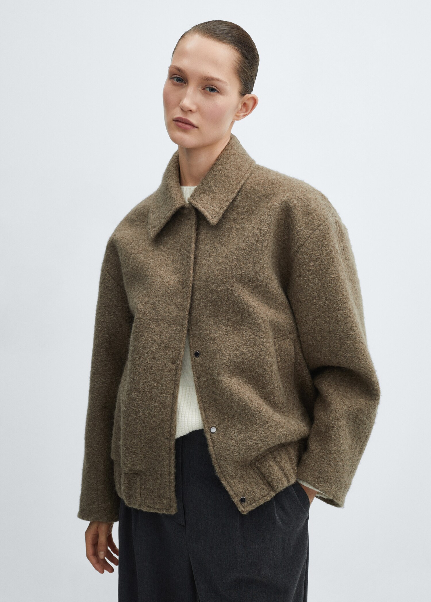 Veste bomber oversize - Plan moyen