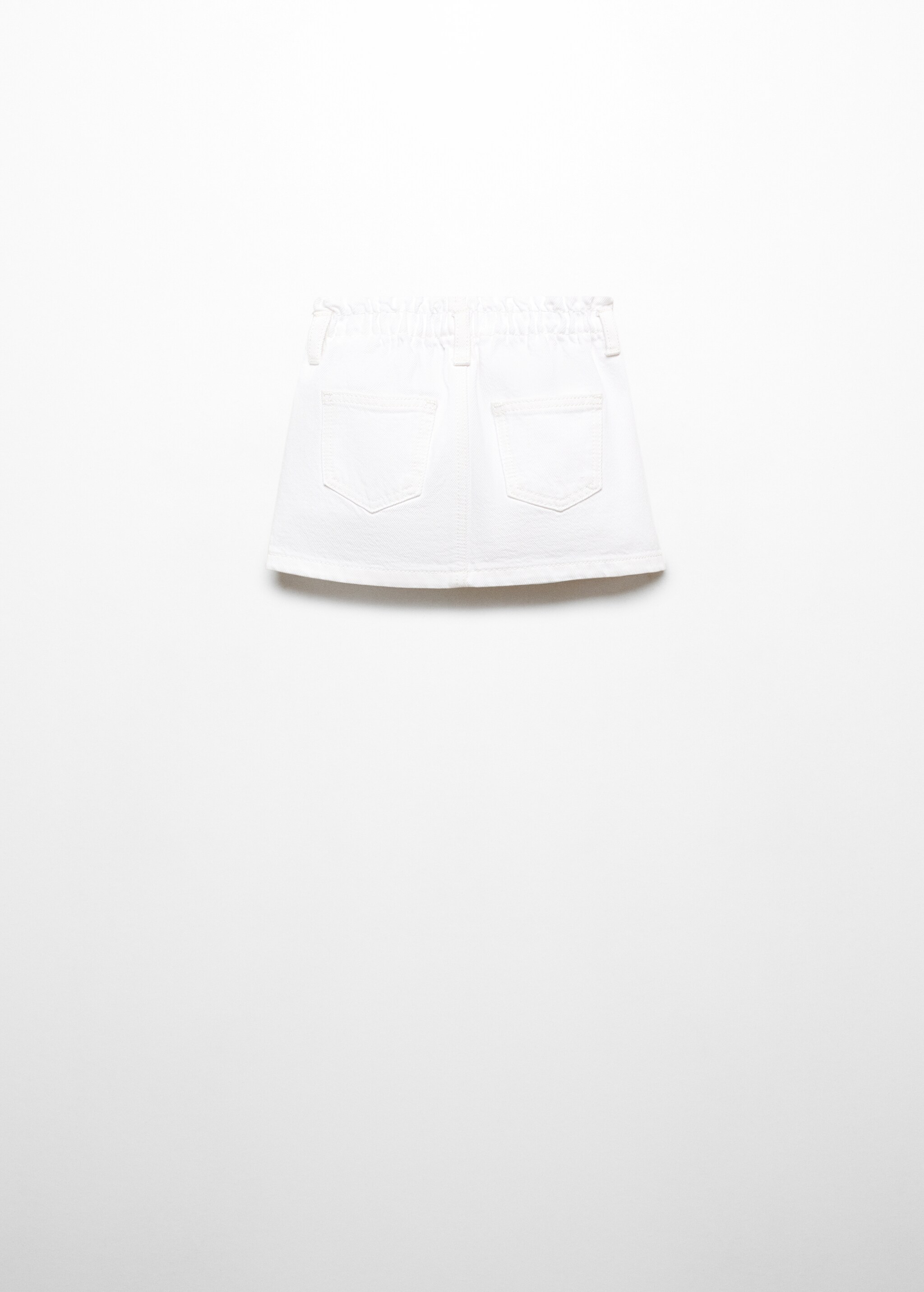 Paperbag denim skirt - Reverse of the article