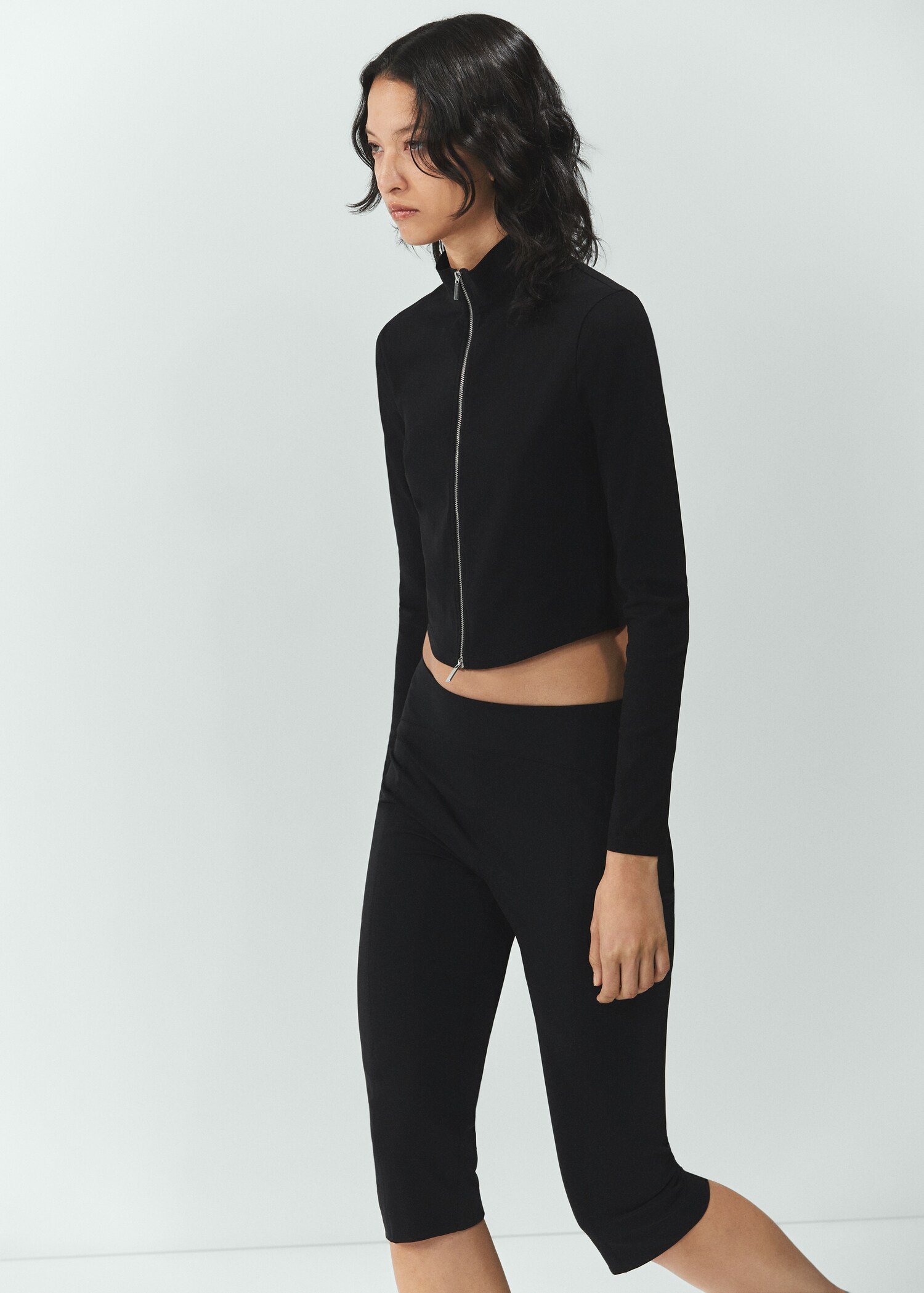 Giacca cropped zip - Piano medio