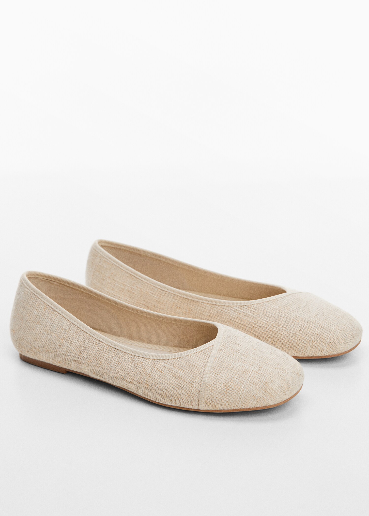 Linen ballerinas - Medium plane