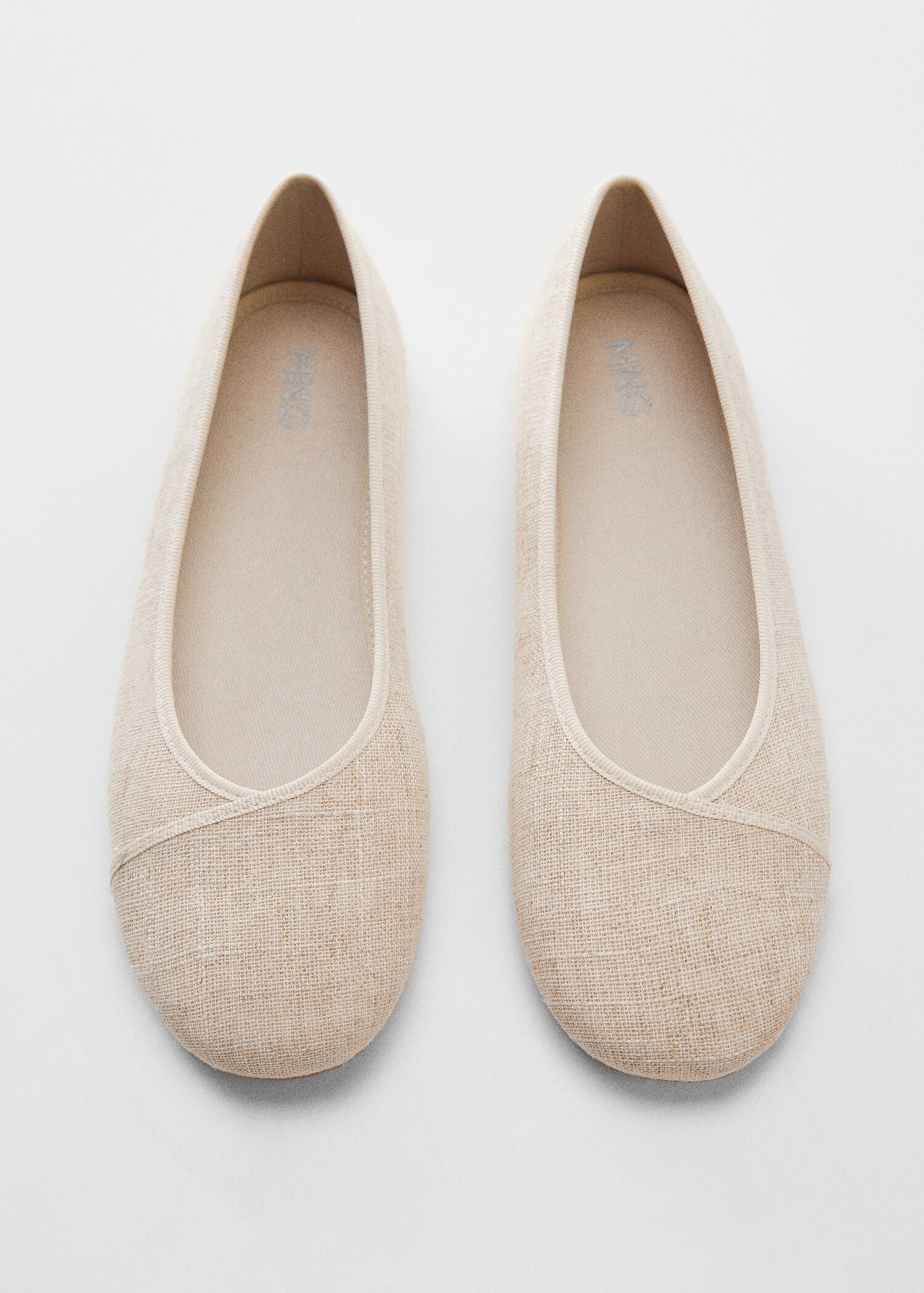 Linen ballerinas - Details of the article 2