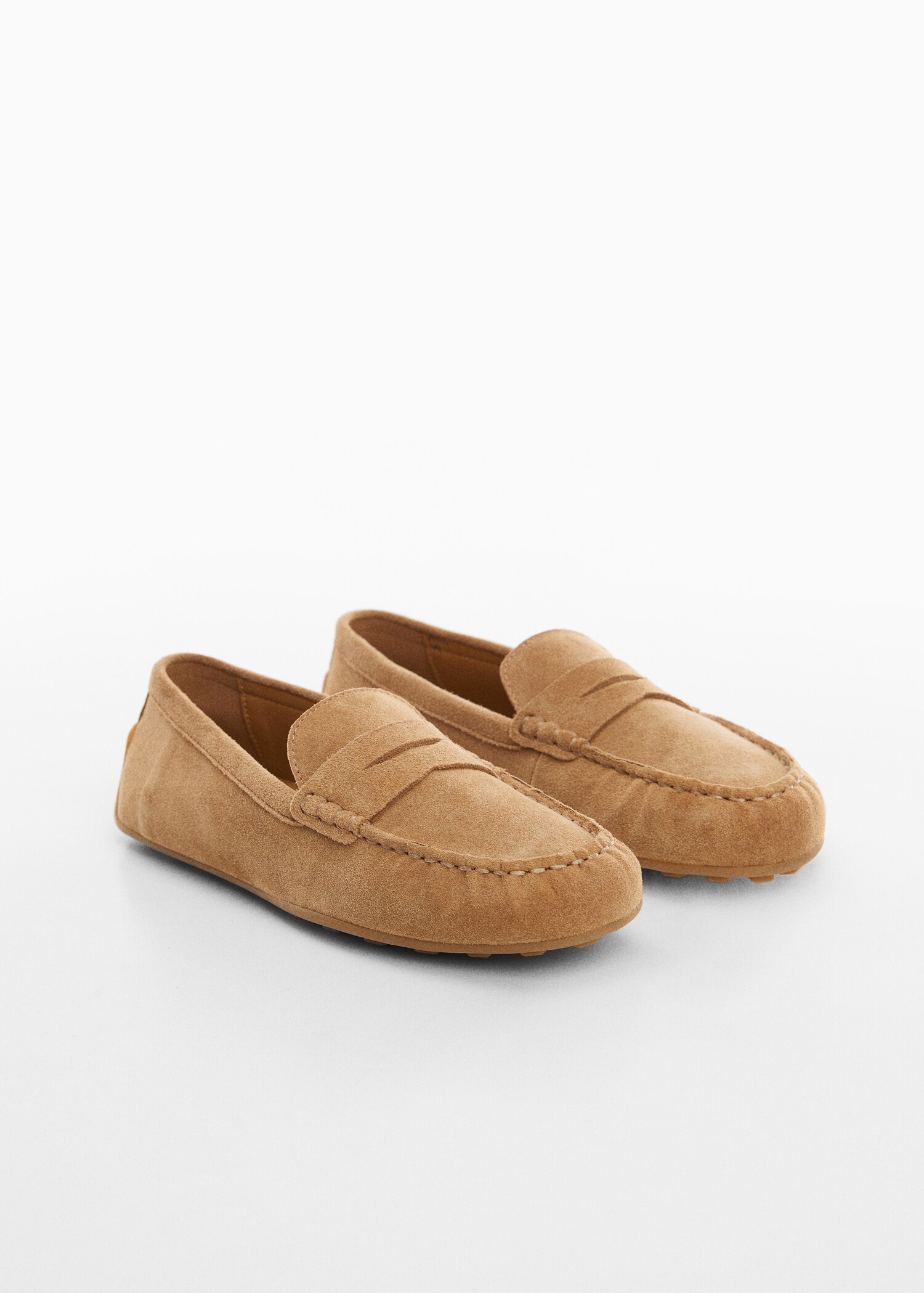 Suede leather moccasin - Medium plane