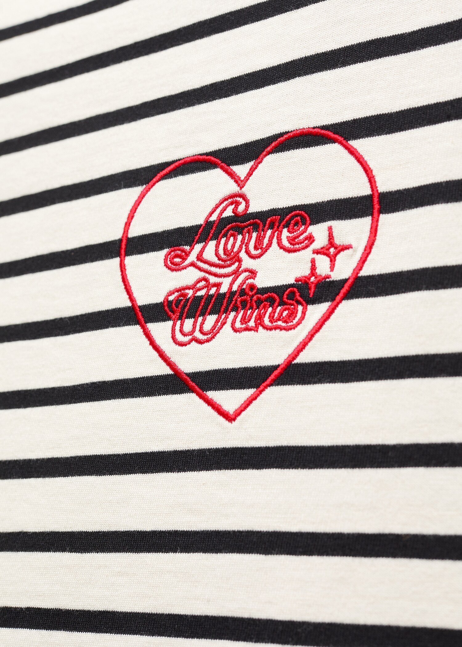 Message striped T-shirt - Details of the article 8