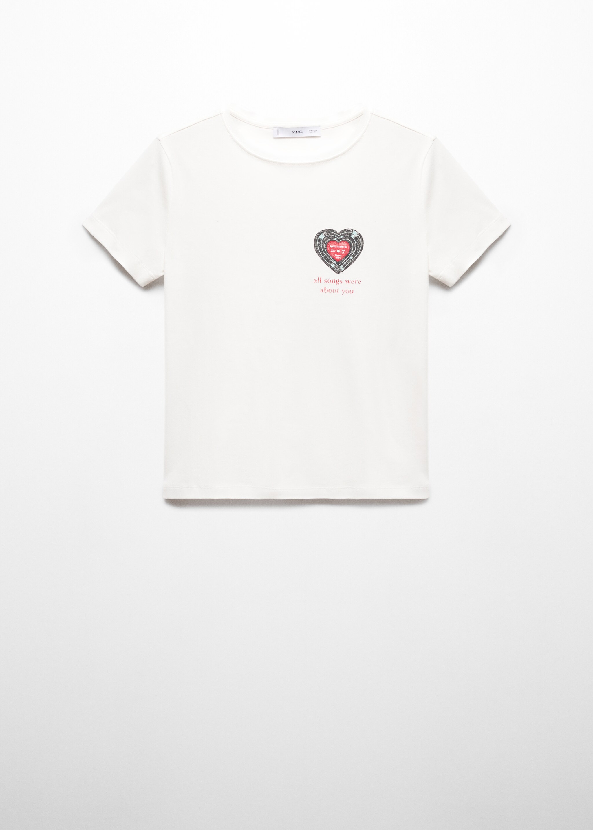 T-shirt algodão mensagem - Artigo sem modelo