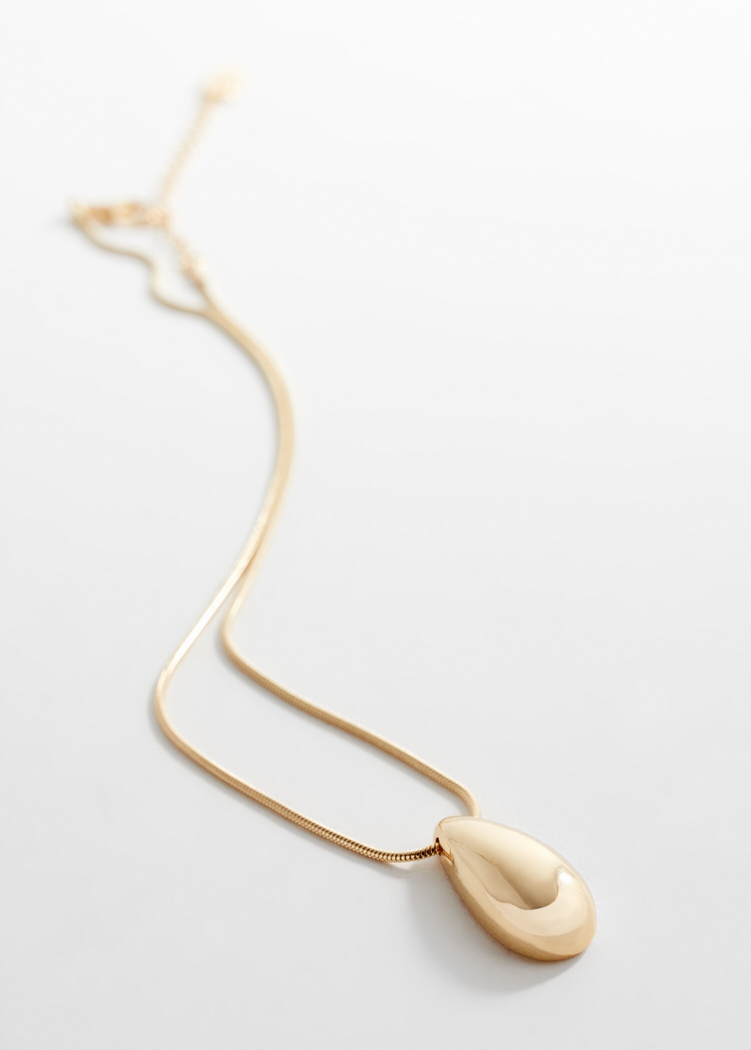 Metal pendant necklace - Medium plane