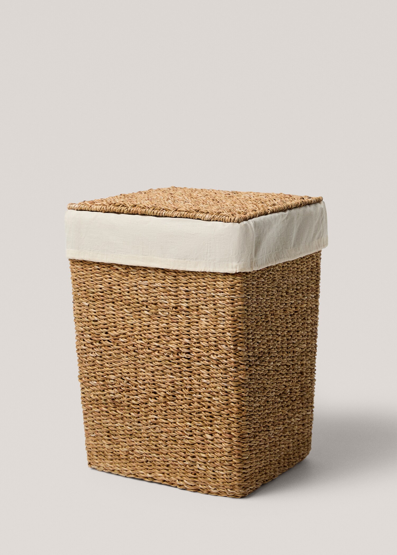 Natural fibre laundry basket 33x30x45cm - Details of the article 1