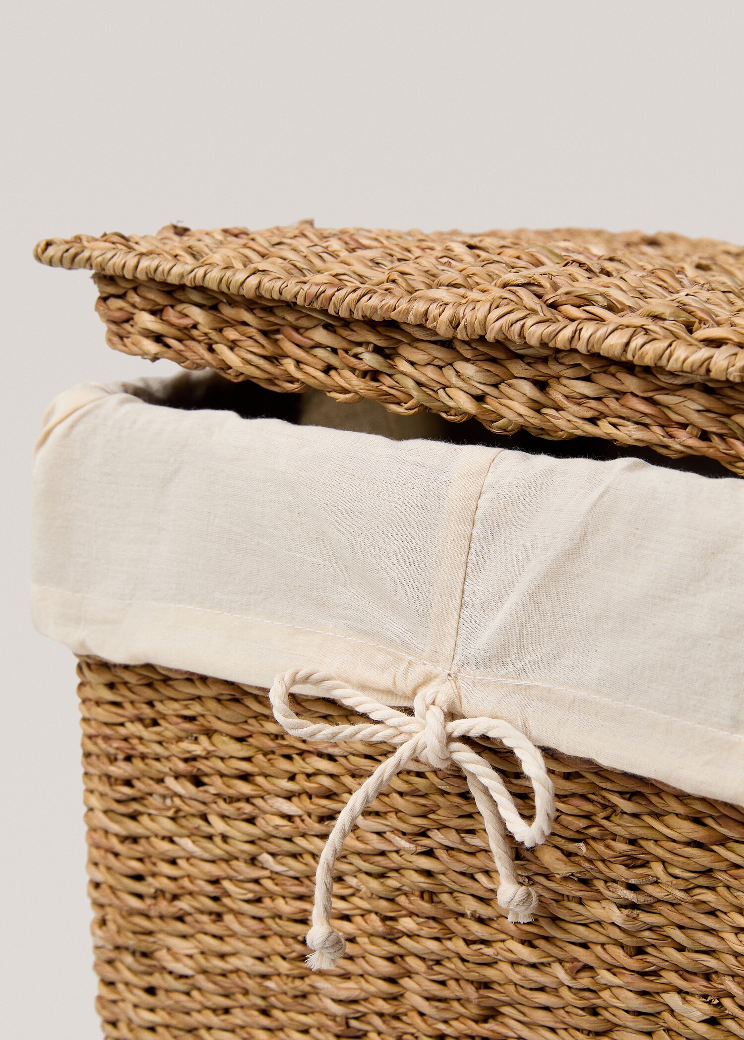 Natural fibre laundry basket 33x30x45cm - Details of the article 2