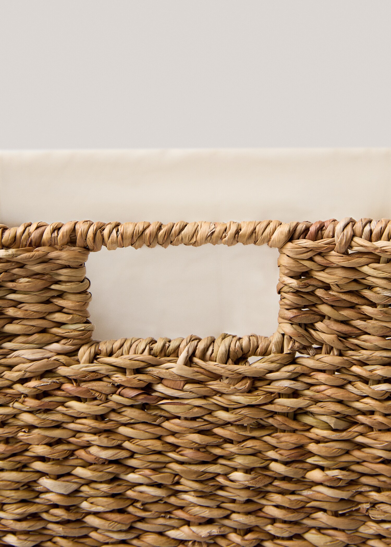 Natural fibre laundry basket 33x30x45cm - Details of the article 3