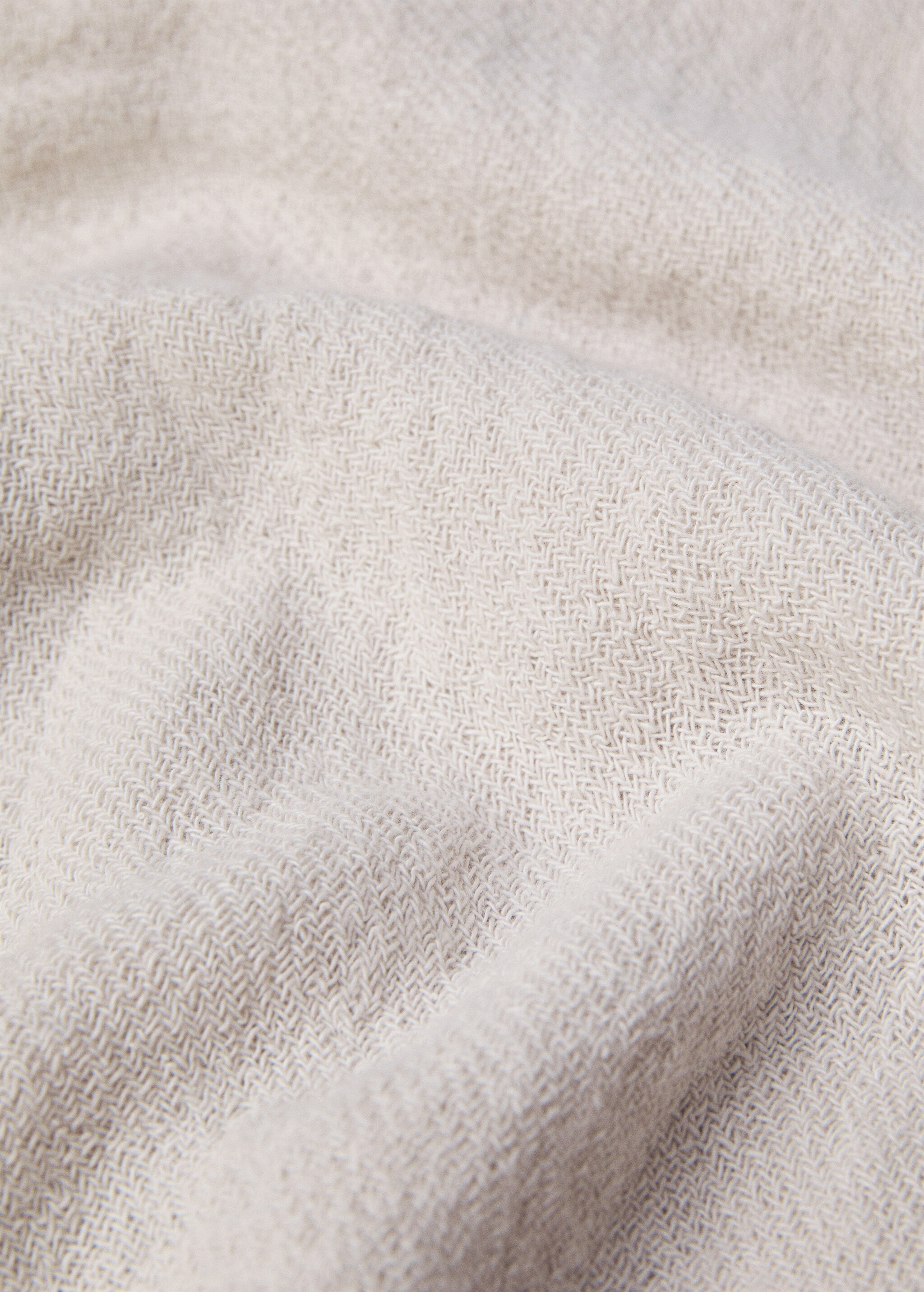 Cotton and linen blanket 130x180cm - Details of the article 1