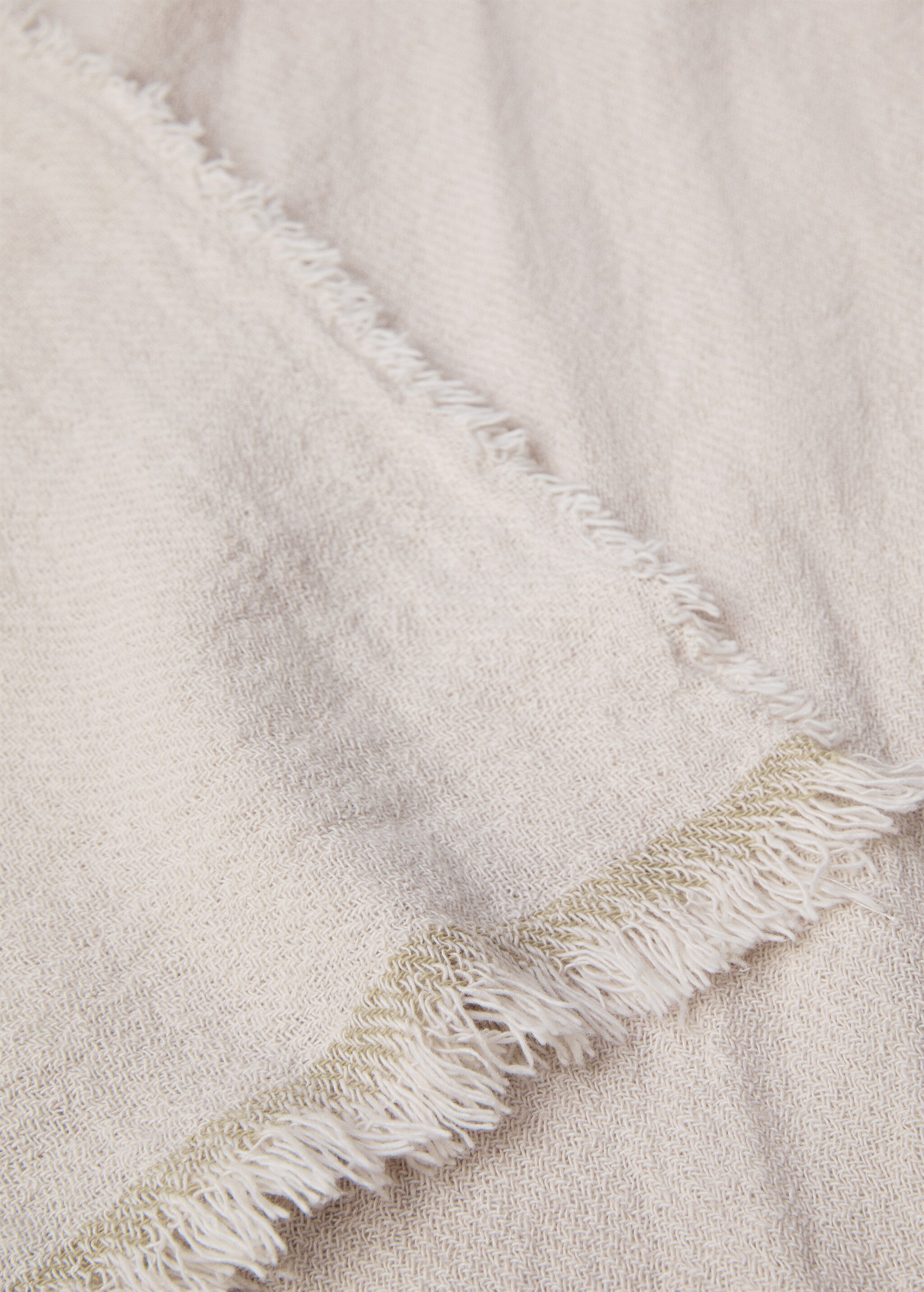 Cotton and linen blanket 130x180cm - Details of the article 2