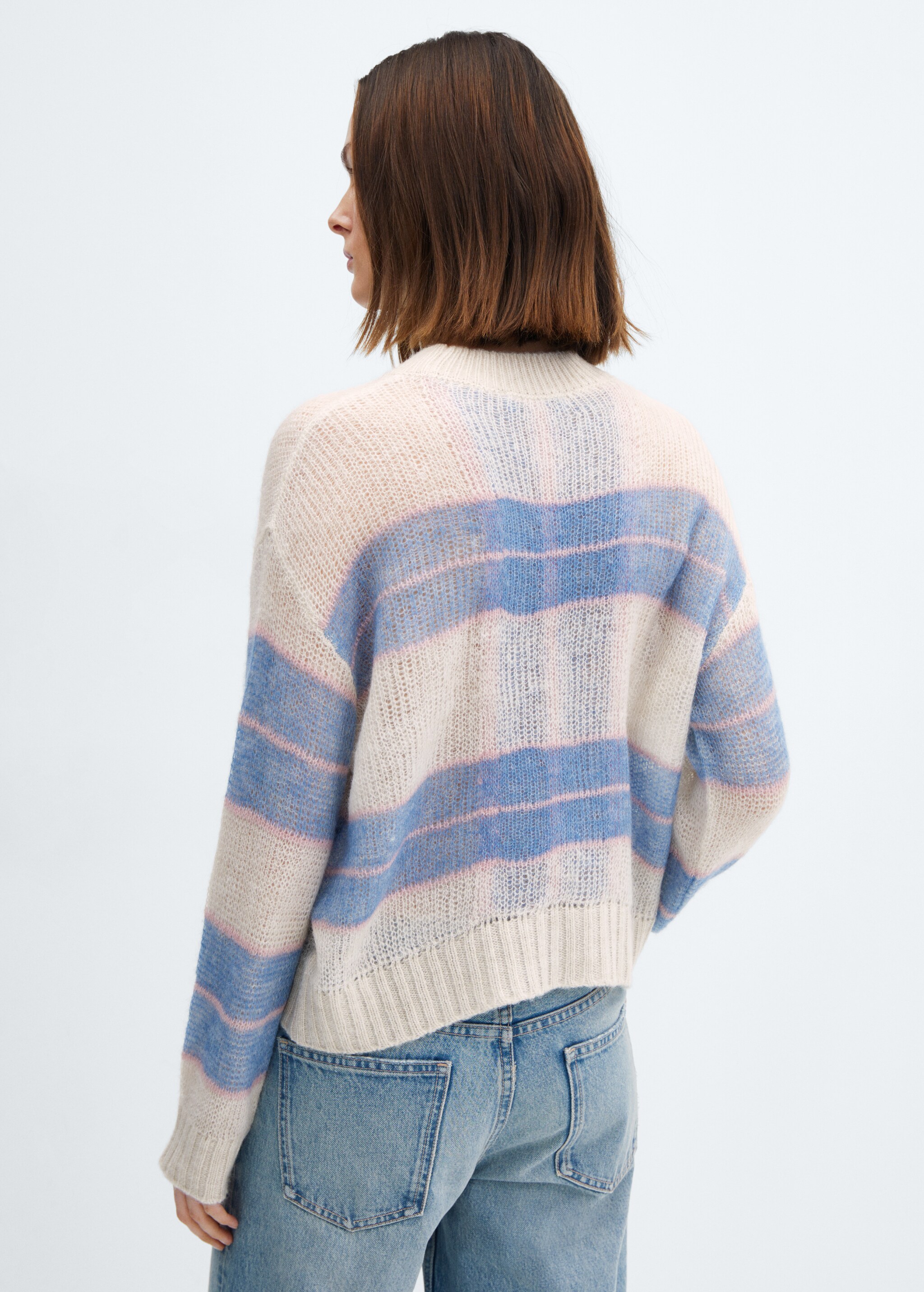 Checks knitted sweater - Reverse of the article