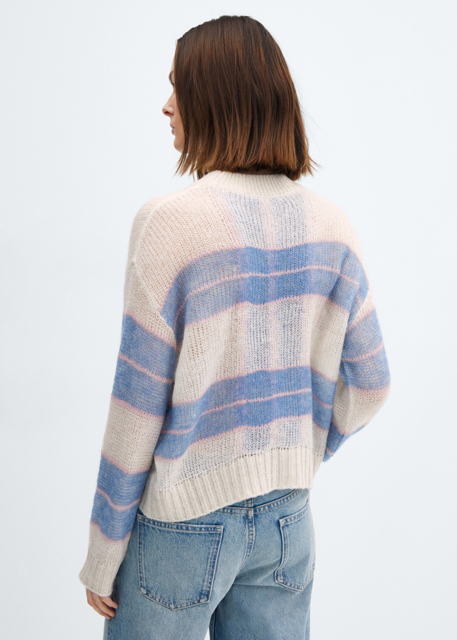 Pull-over maille carreaux - Verso de l’article