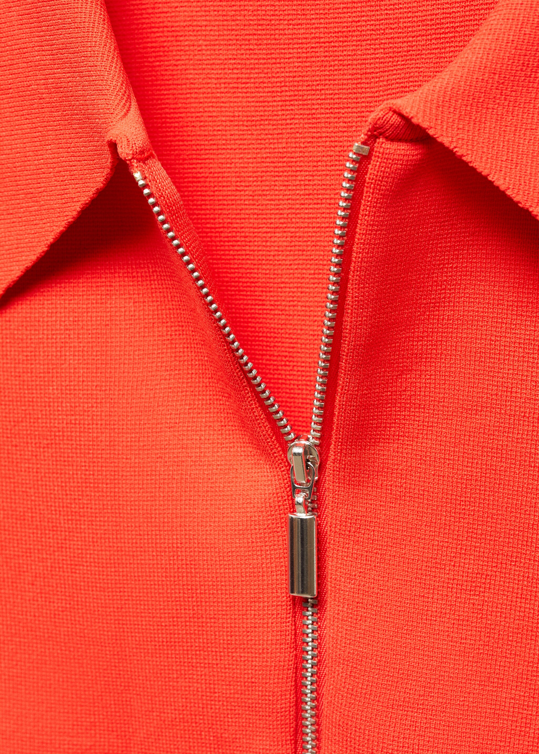 Zipper crop cardigan - Details of the article 8