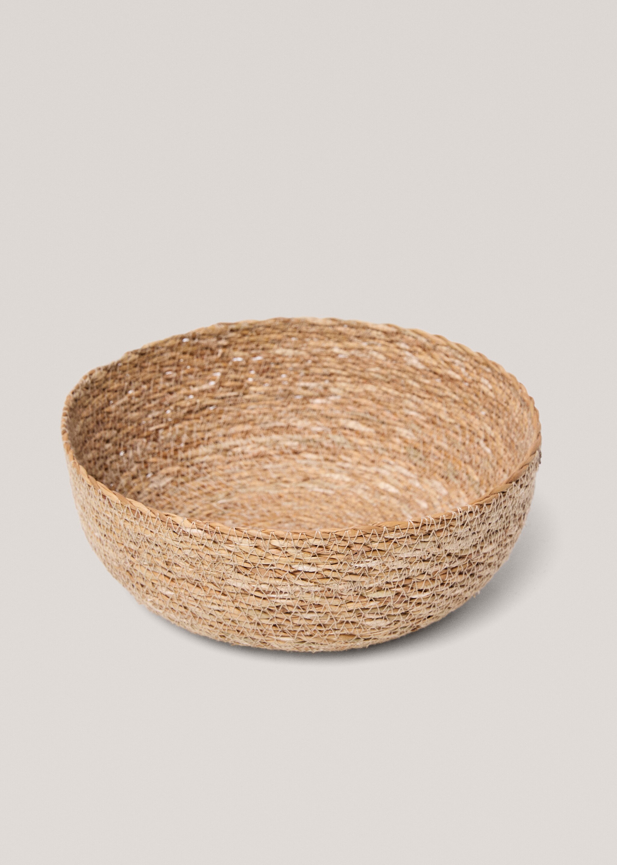 Round natural fiber basket 25x09cm - Details of the article 2