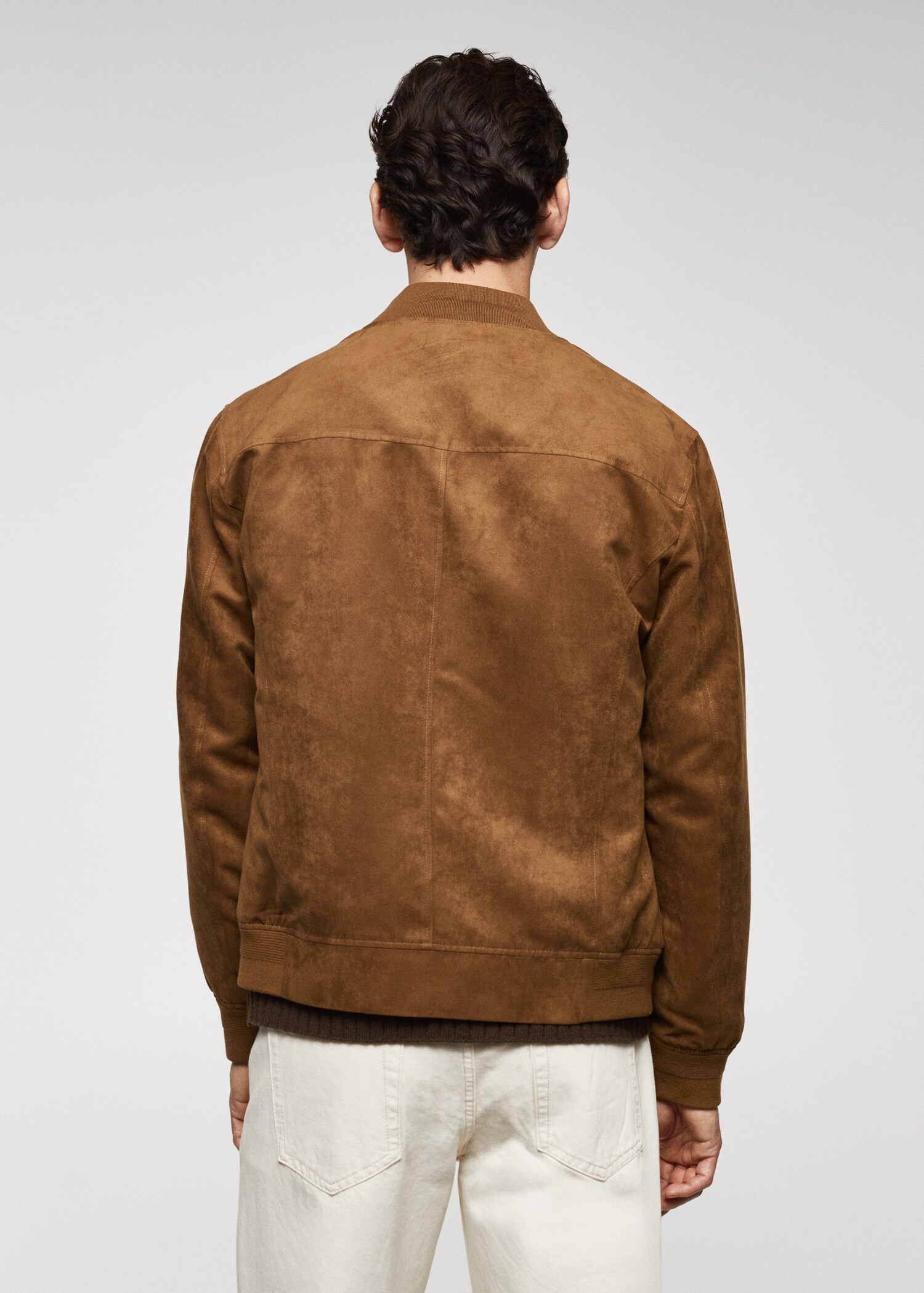 Blouson bomber imitation daim - Verso de l’article