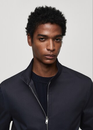 iCotton Embroidered Zipper Jacket