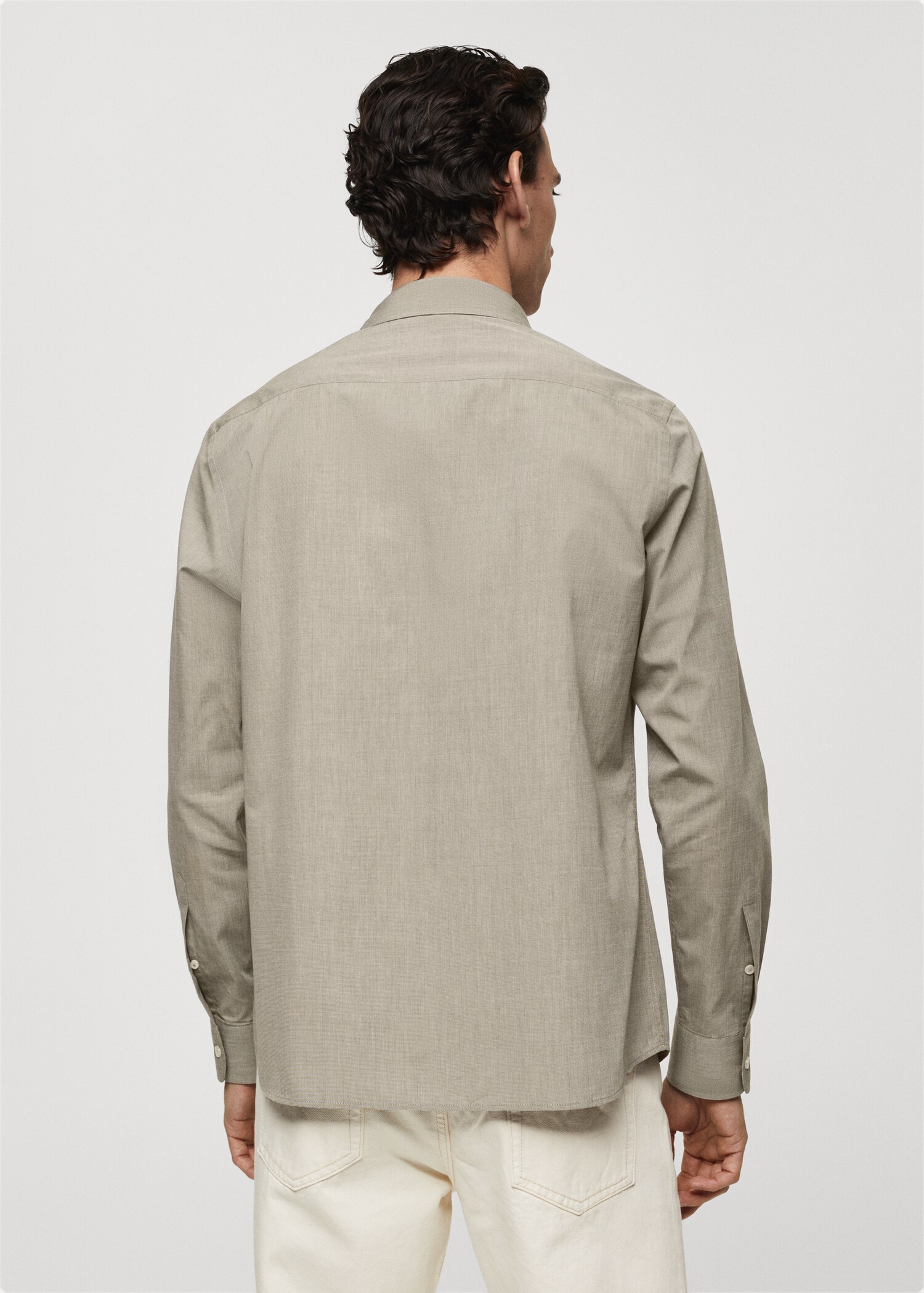 Chemise fil-à-fil coton - Verso de l’article
